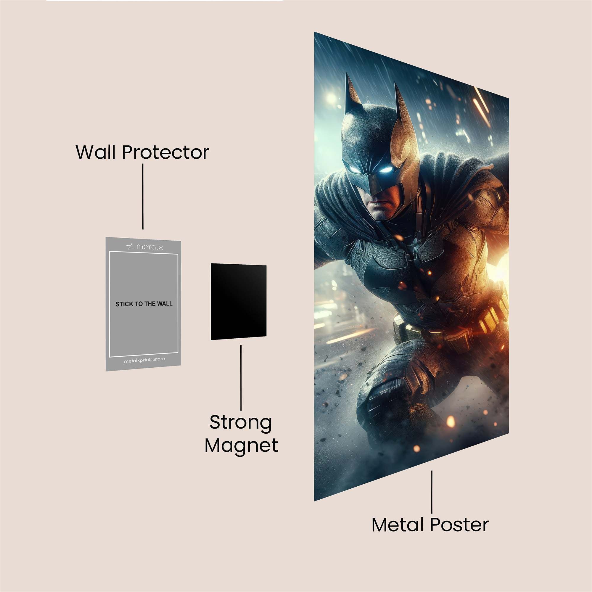 Batman Resolute Safe Wall Magnetic / M