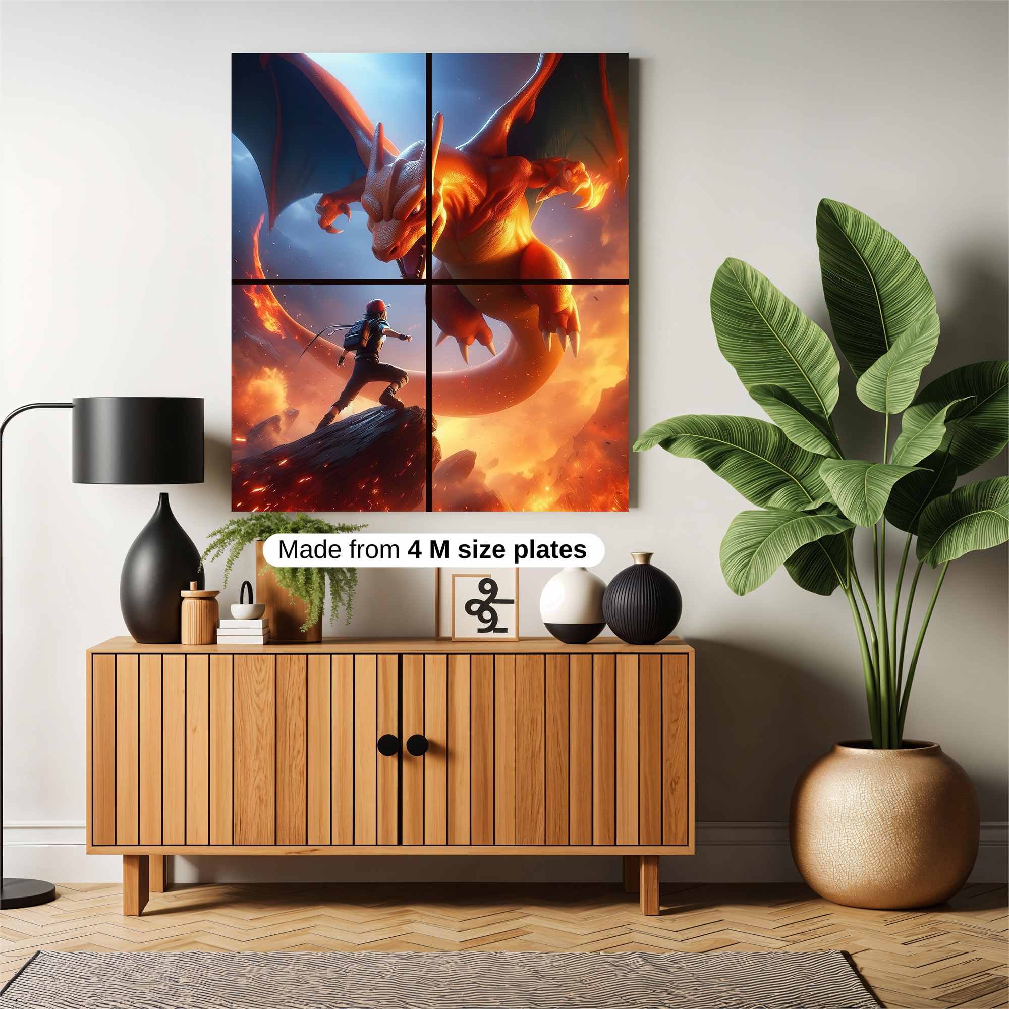 Charizard Blaze Safe Wall Magnetic / M