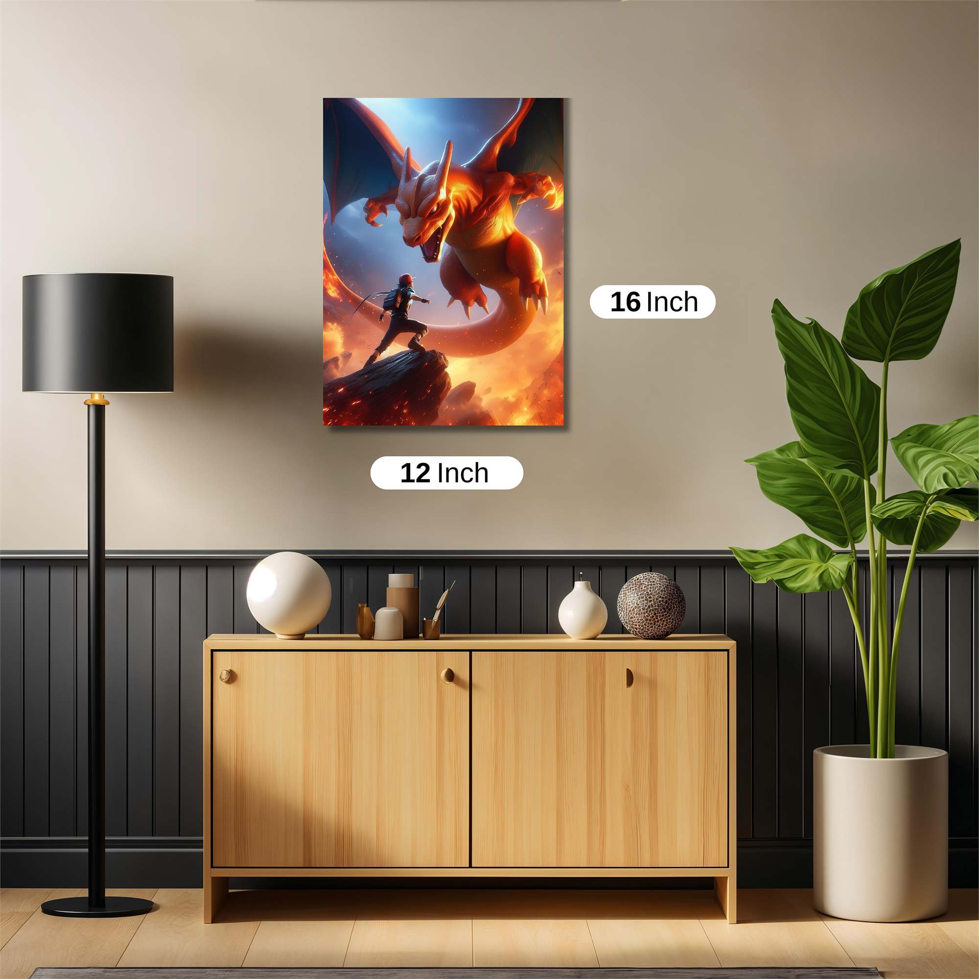 Charizard Blaze Safe Wall Magnetic / M
