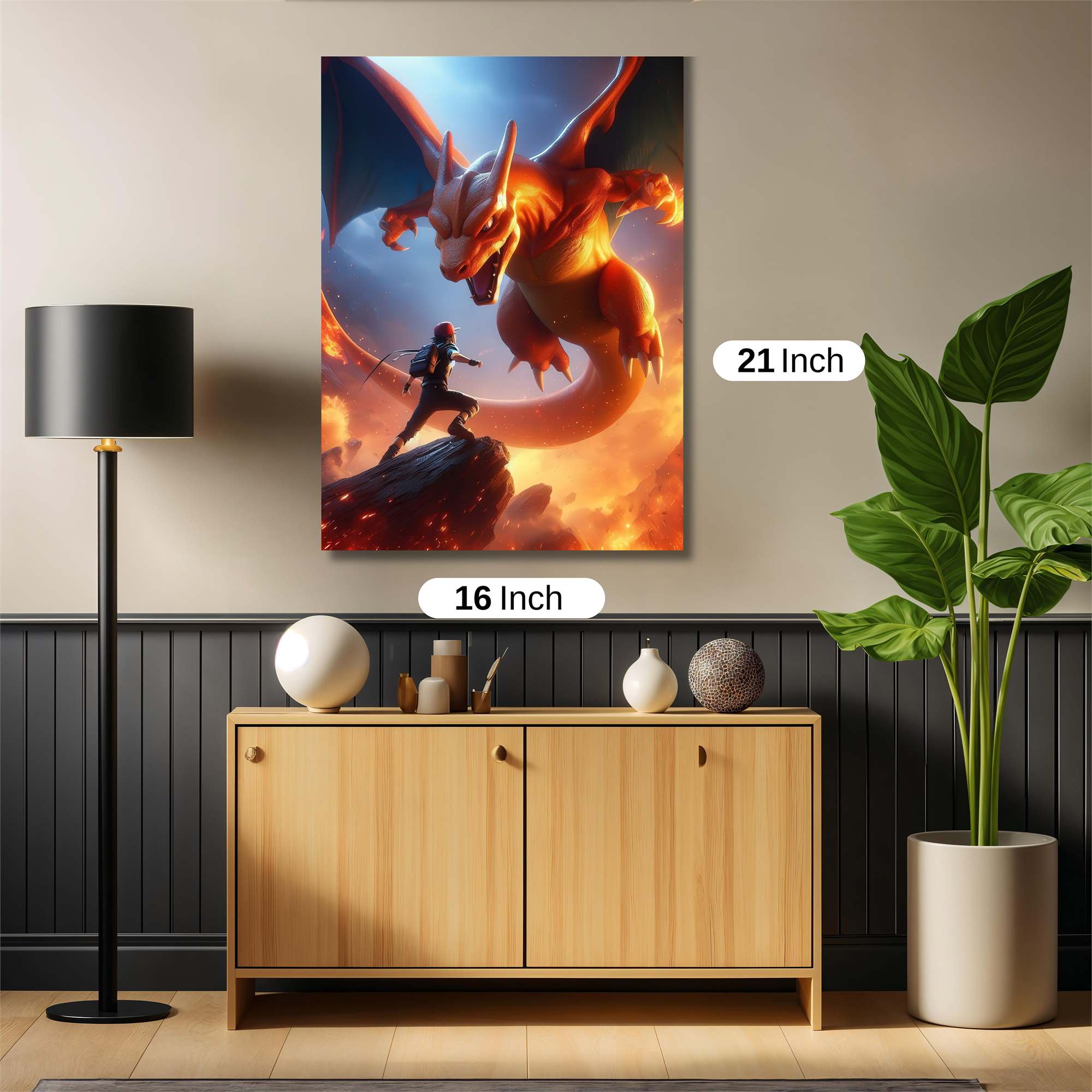 Charizard Blaze Safe Wall Magnetic / M