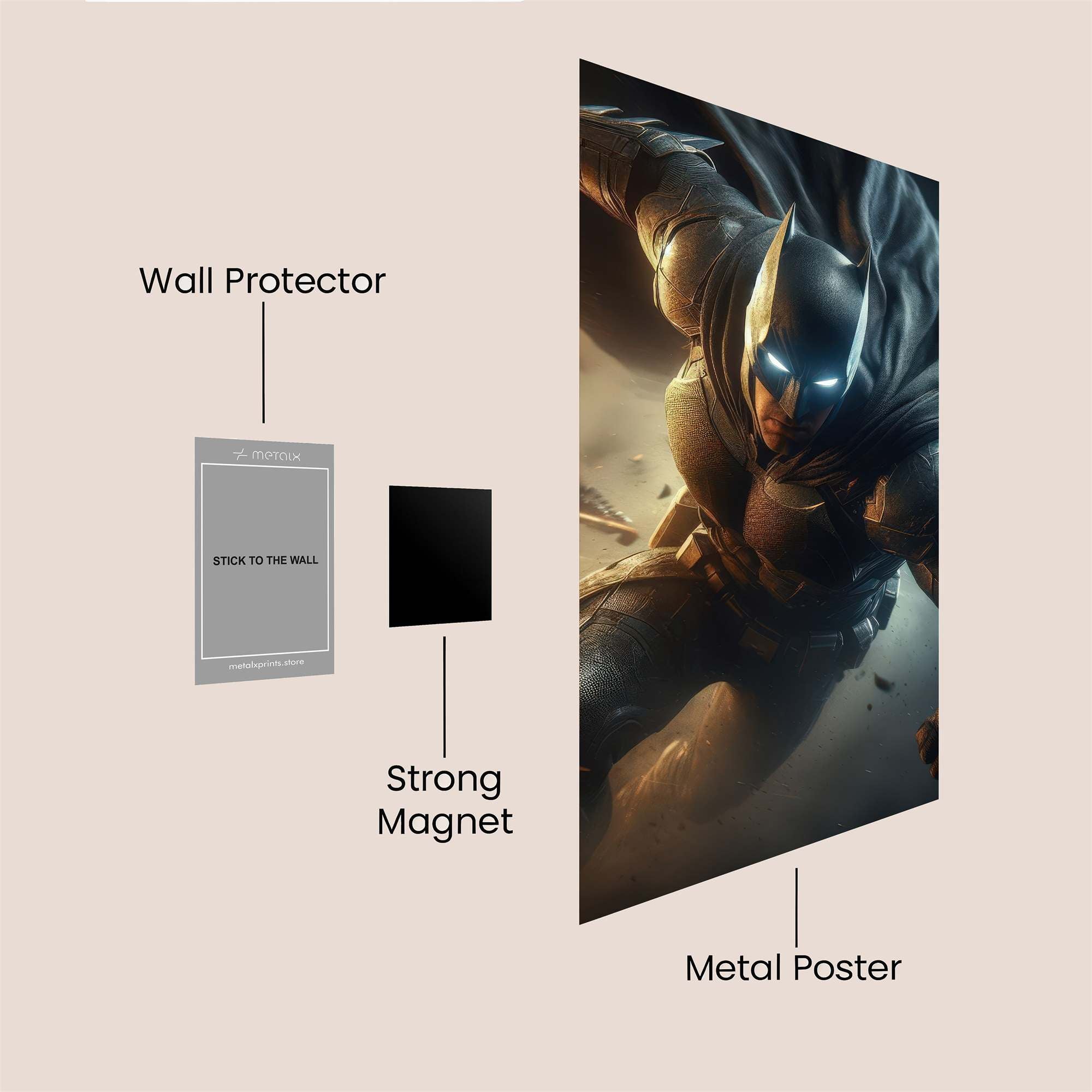 Batman Resolute Safe Wall Magnetic / M