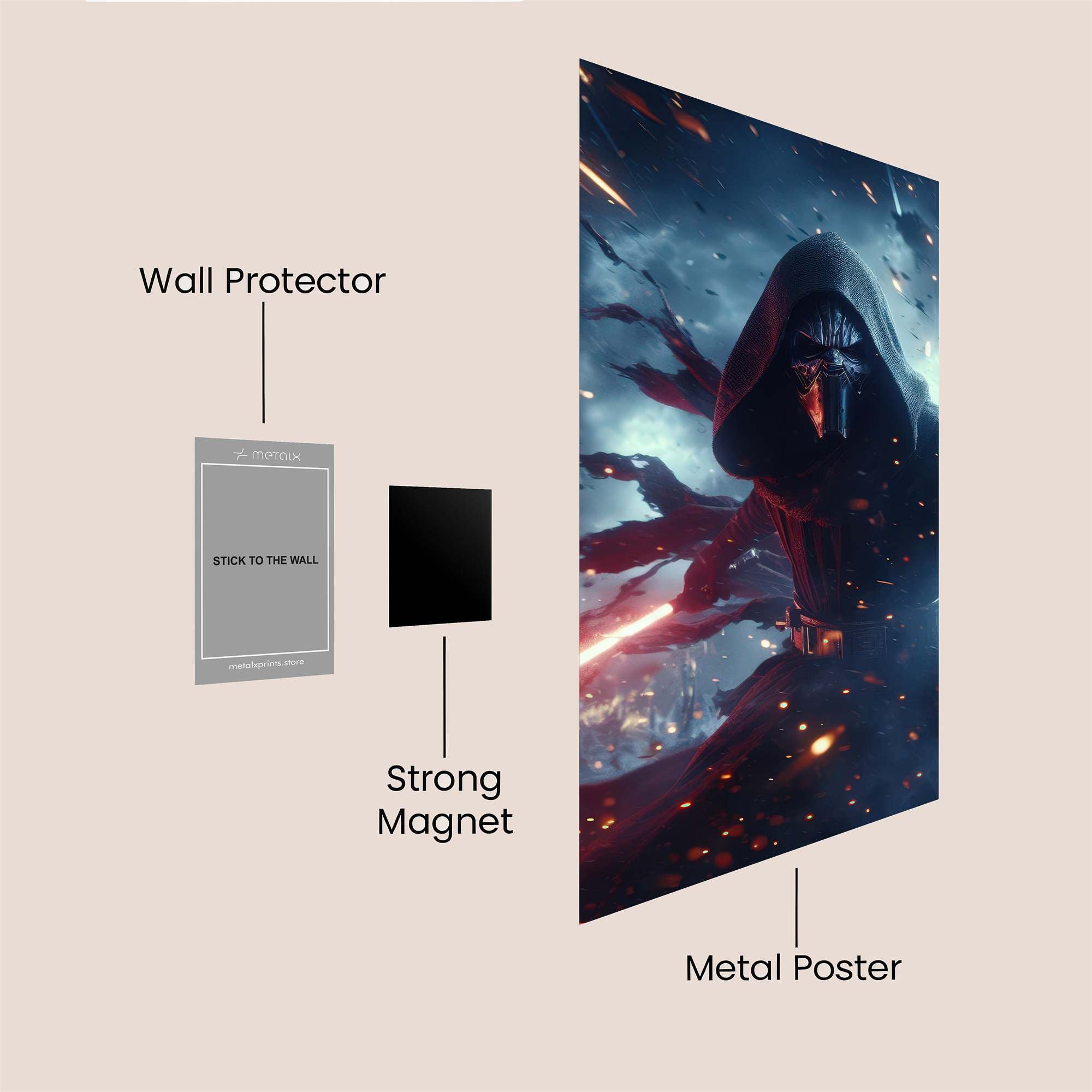 Kylo Menace Safe Wall Magnetic / M