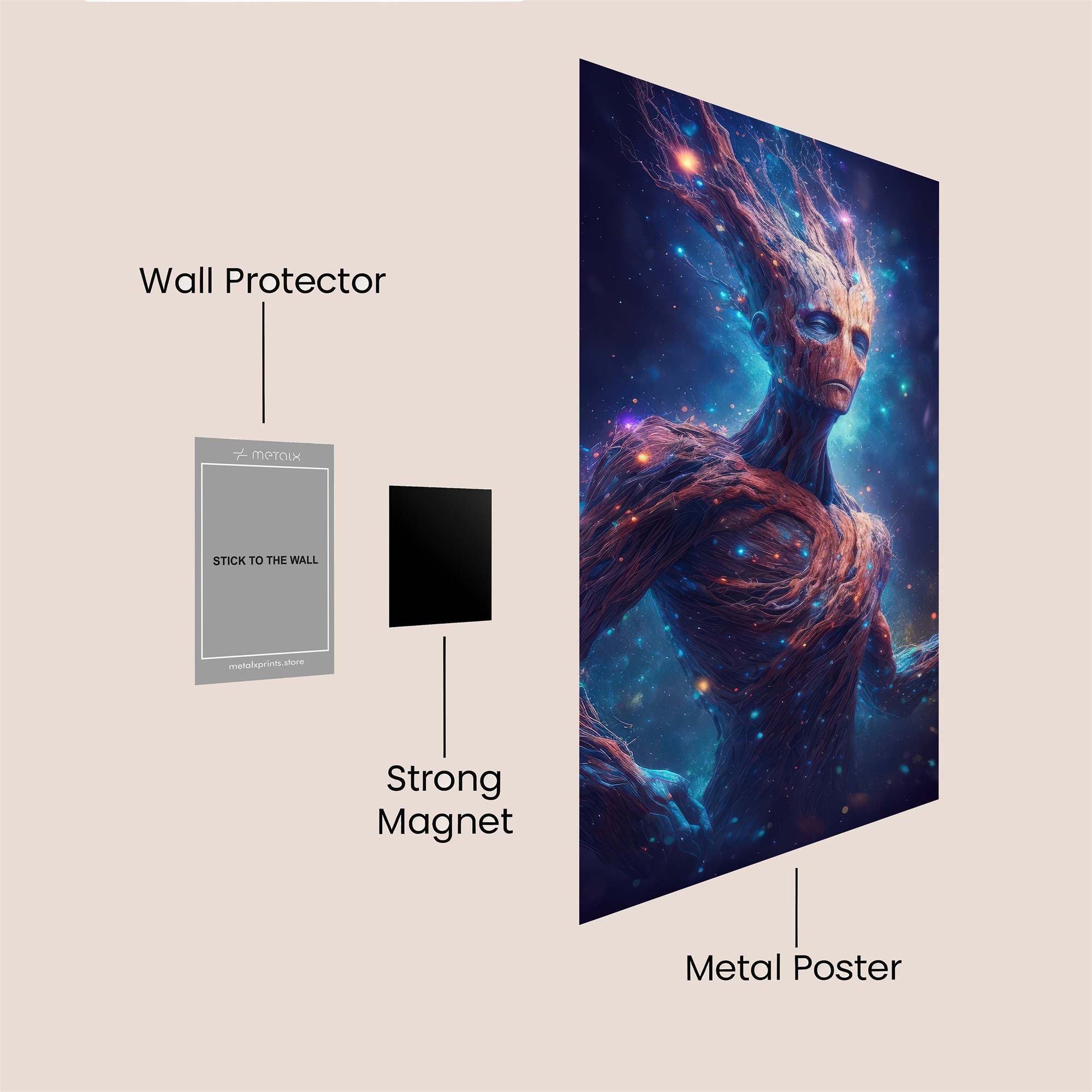 Groot Ethereal Safe Wall Magnetic / M