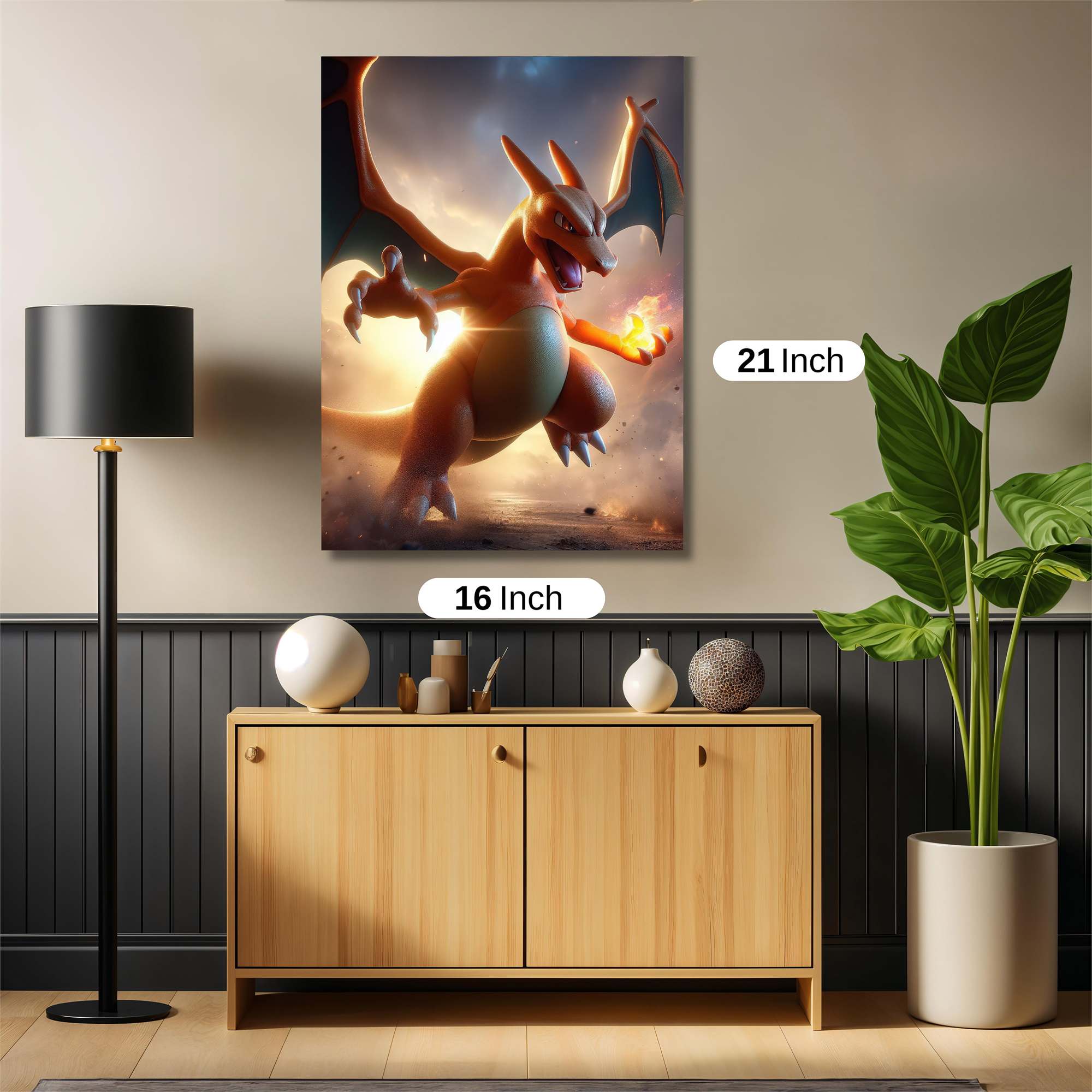 Charizard Blaze Safe Wall Magnetic / M