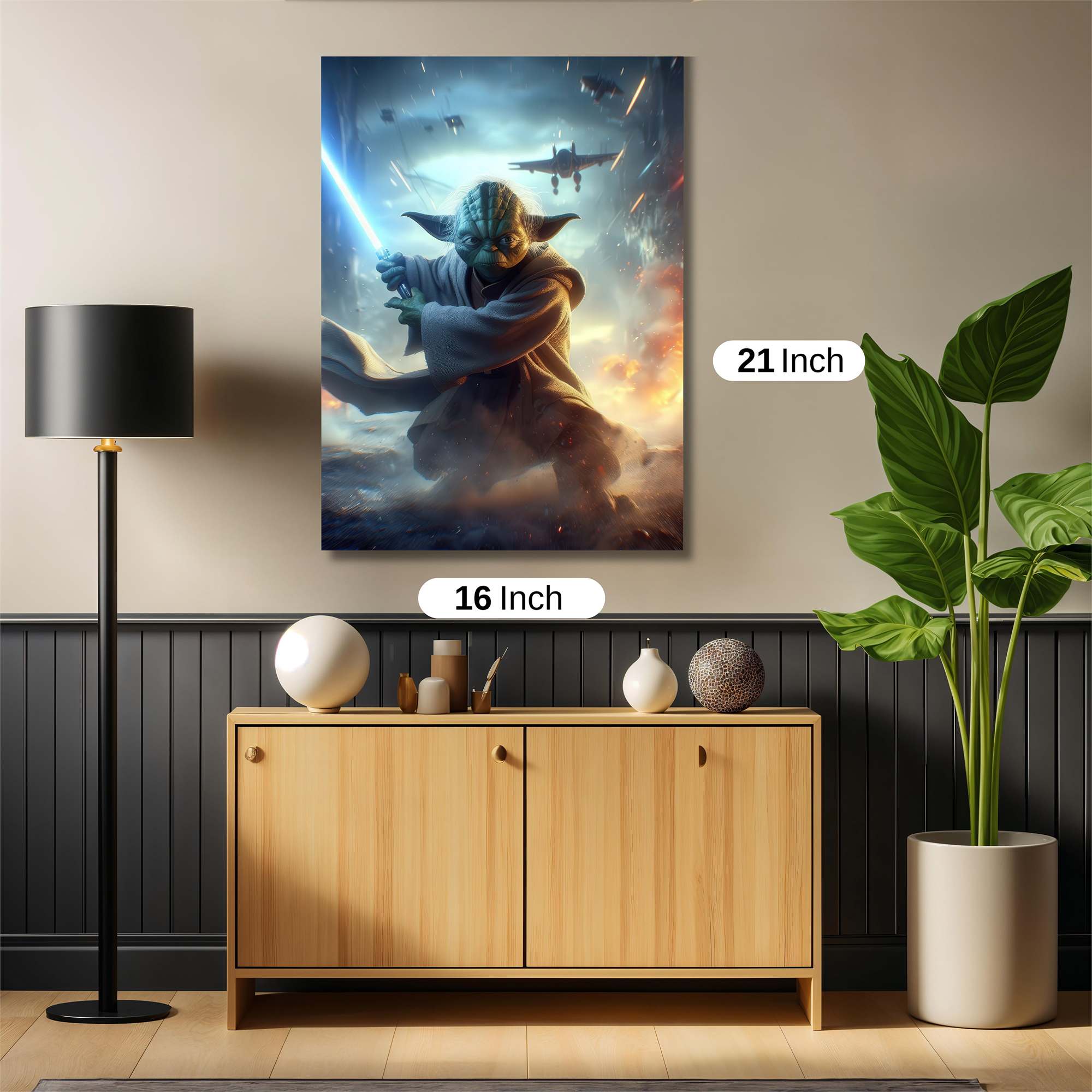 Yoda Unleashed Safe Wall Magnetic / M