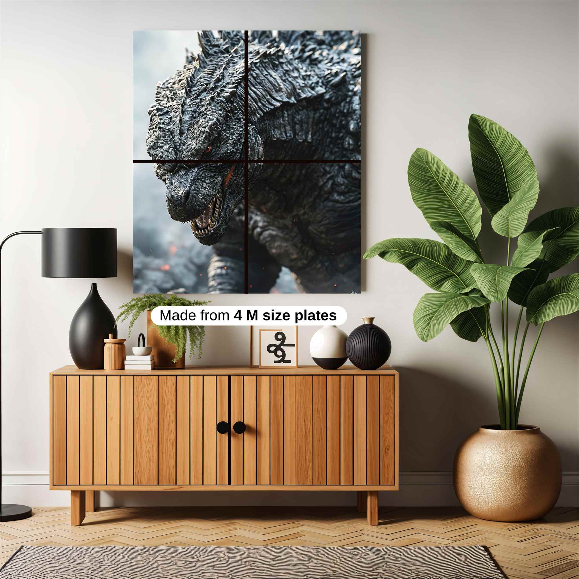 Godzilla Rampant Safe Wall Magnetic / M