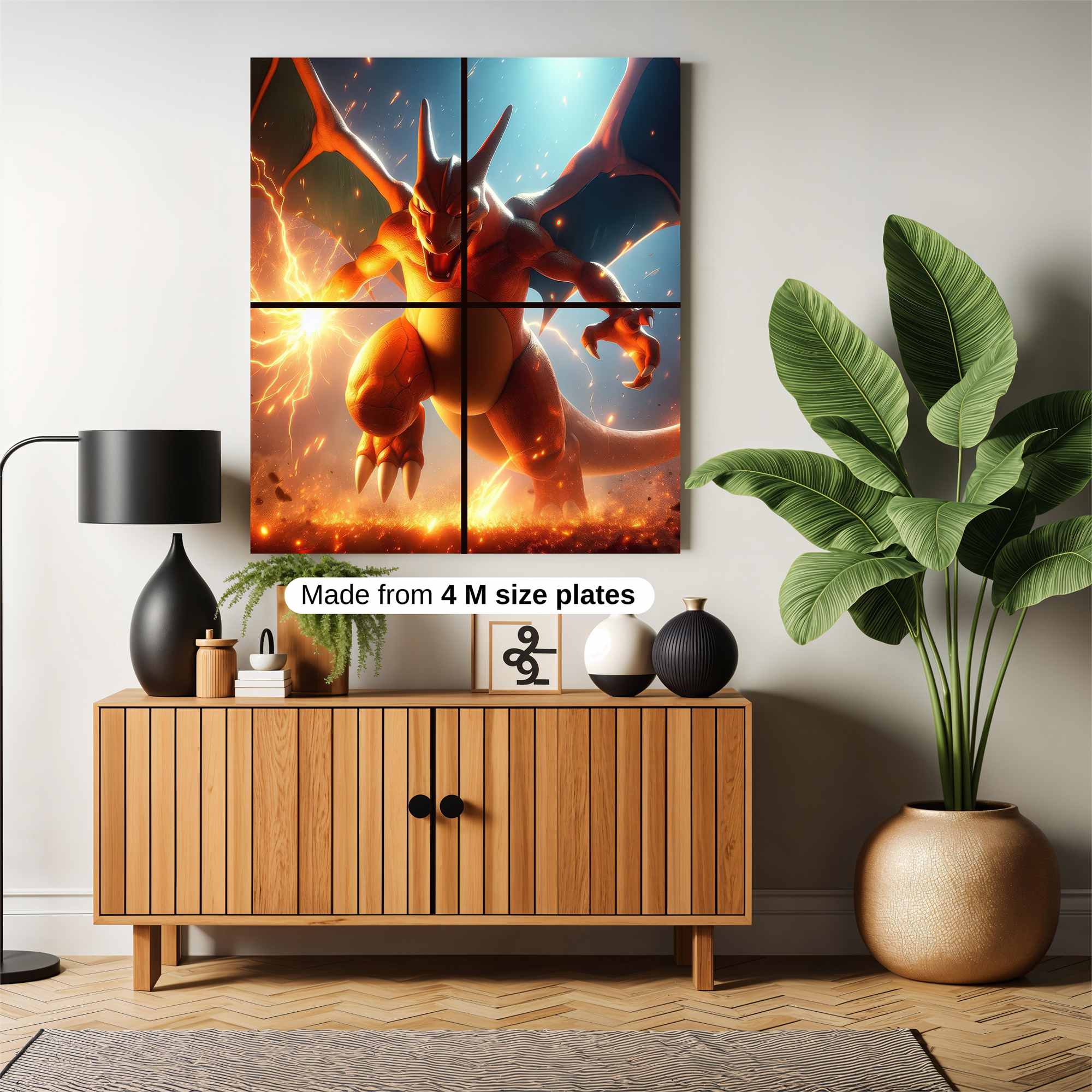 Charizard Fiery Safe Wall Magnetic / M