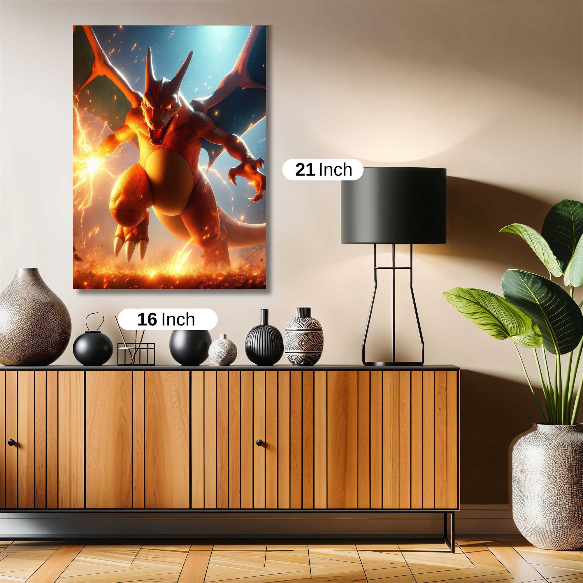Charizard Fiery Safe Wall Magnetic / M