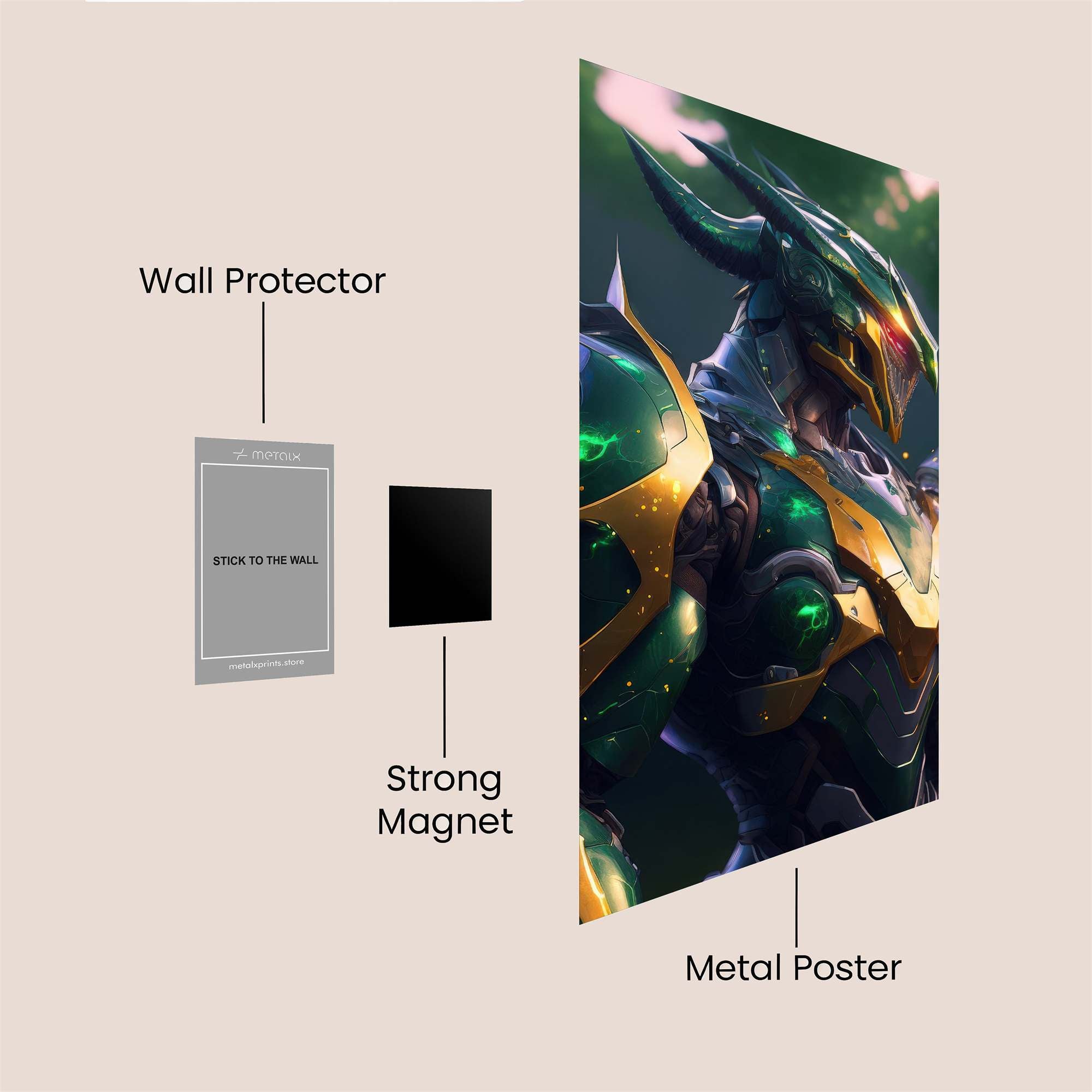 Dragon Valor Safe Wall Magnetic / M
