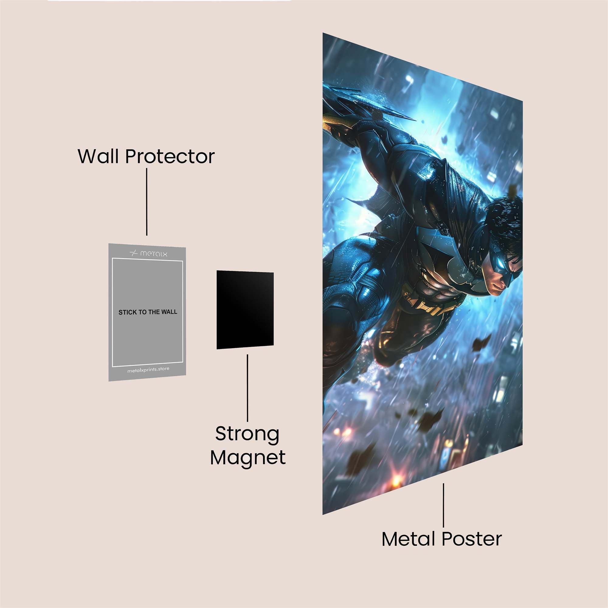 Nightwing Dazzling Safe Wall Magnetic / M