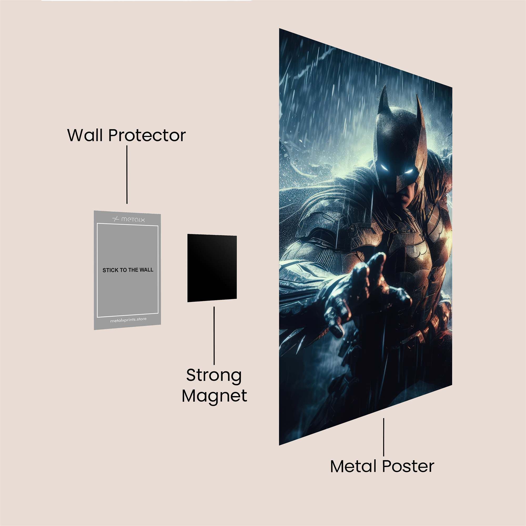 Batman Tempestuous Safe Wall Magnetic / M