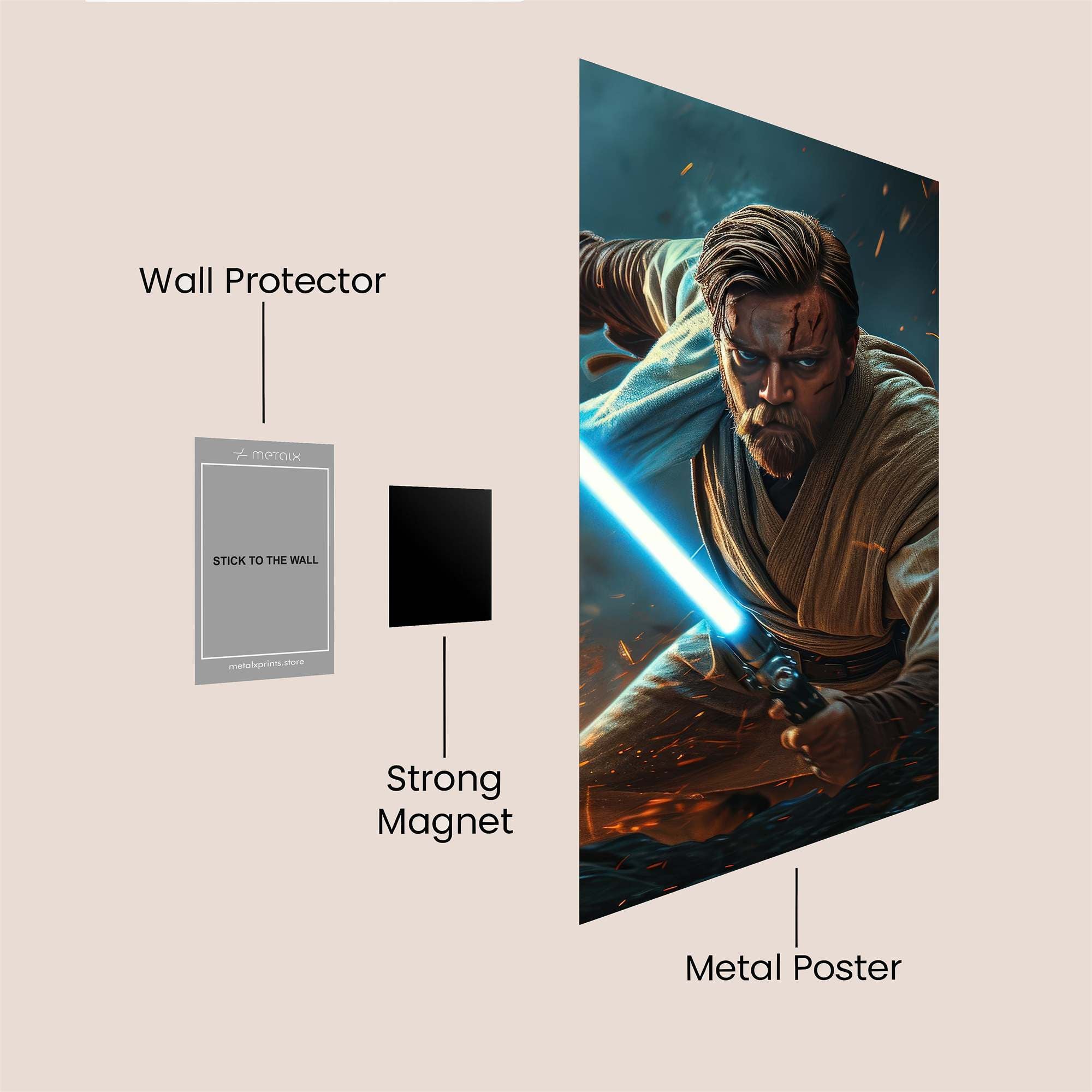 Kenobi Resolute Safe Wall Magnetic / M