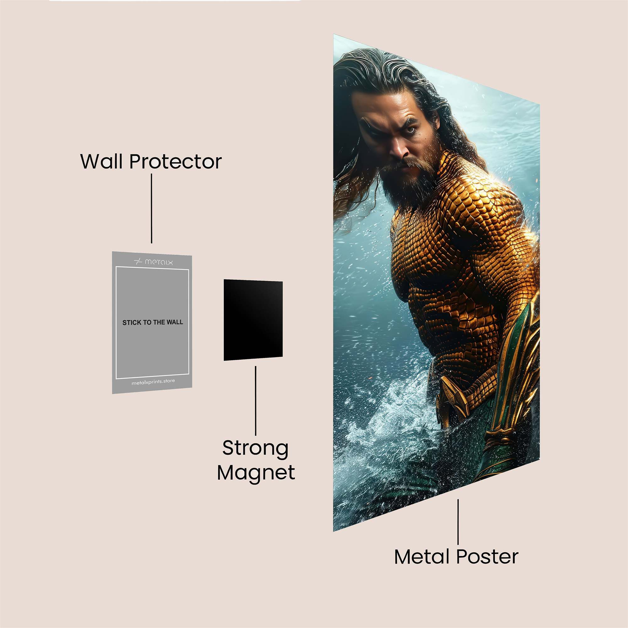 Aquaman Regal Safe Wall Magnetic / M