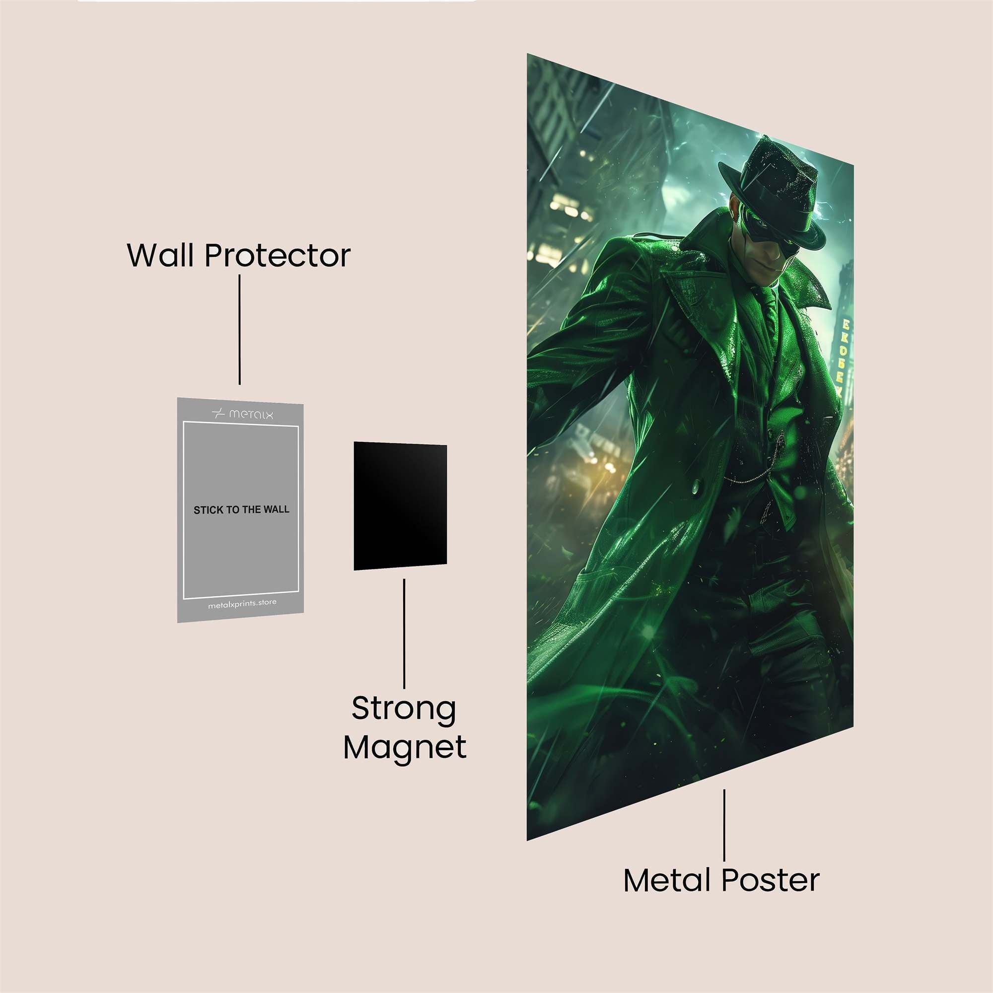Green Enigma Safe Wall Magnetic / M