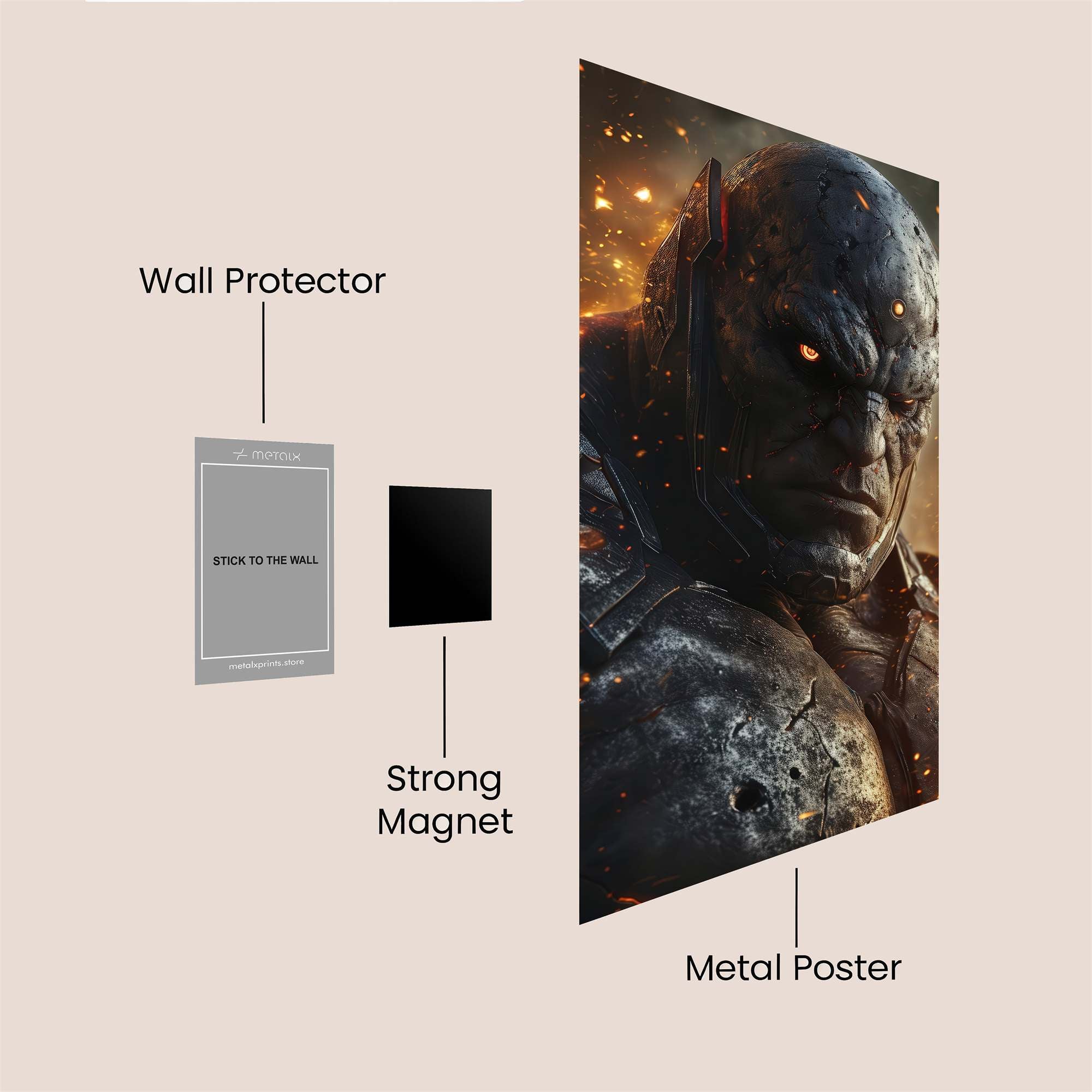 Darkseid Inferno Safe Wall Magnetic / M