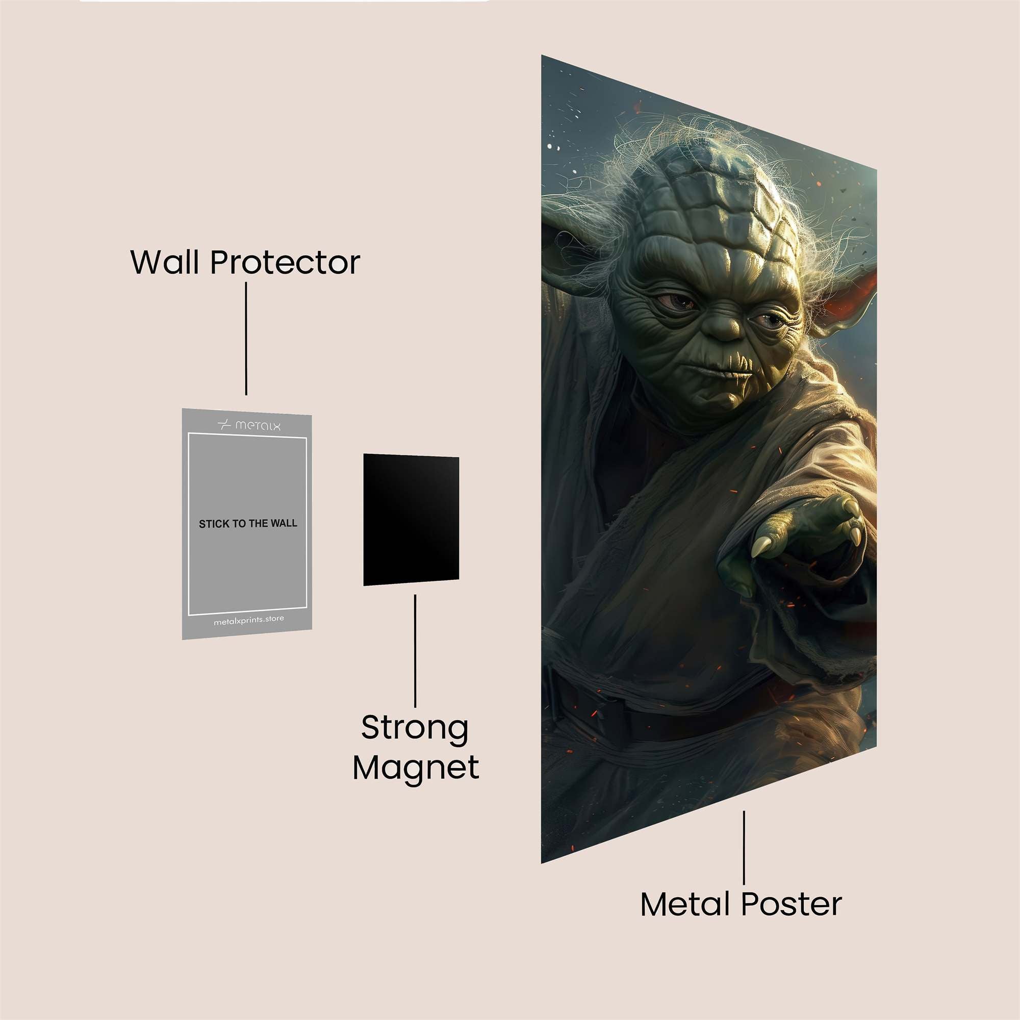 Yoda Tempest Safe Wall Magnetic / M