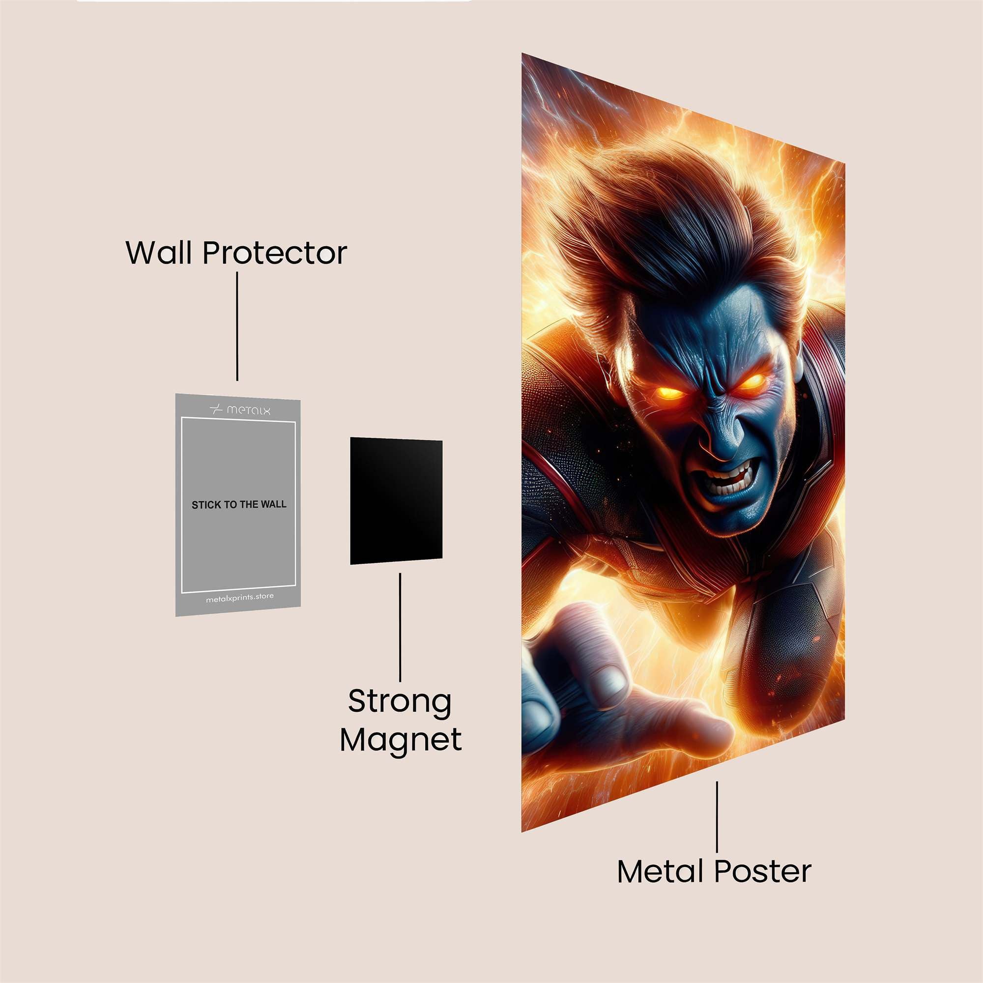 Beast Unleashed Safe Wall Magnetic / M
