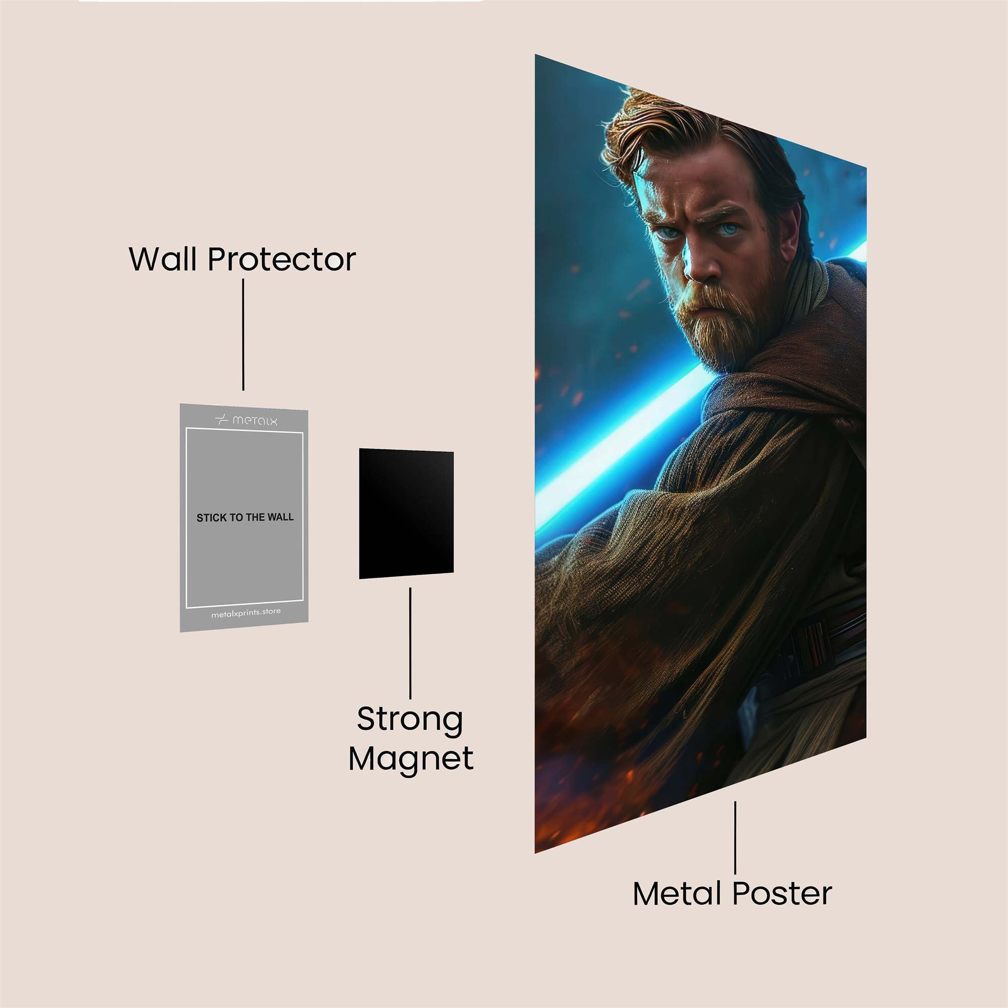 Kenobi Resolute Safe Wall Magnetic / M