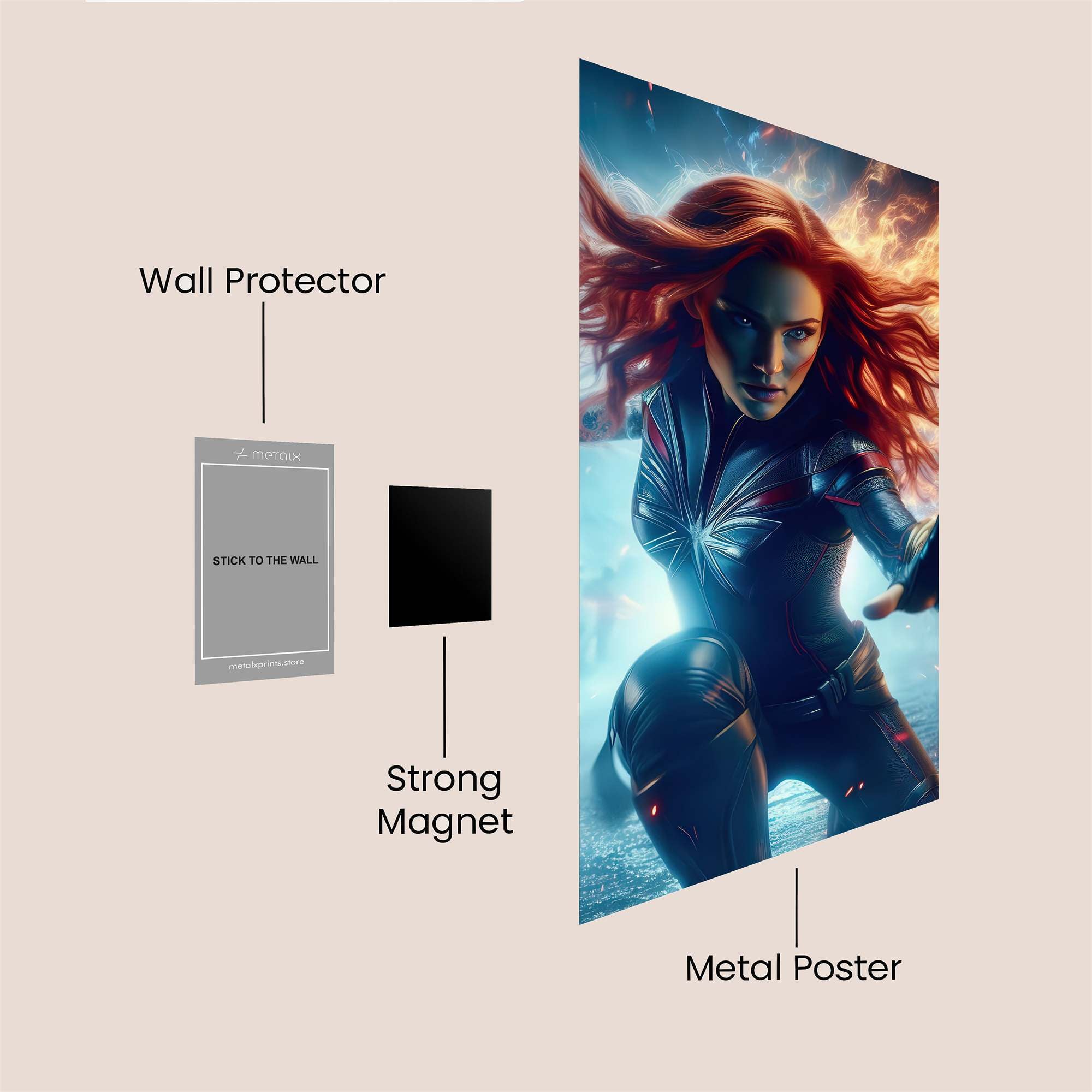 Phoenix Ascending Safe Wall Magnetic / M