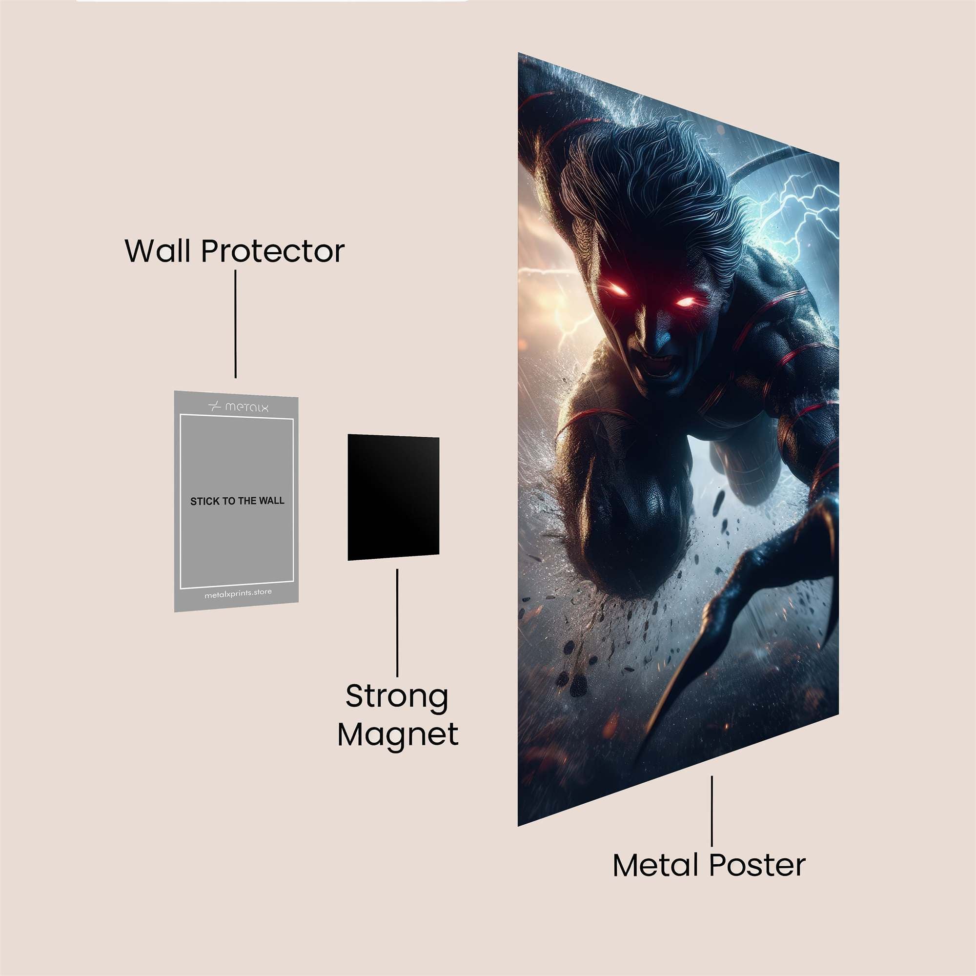 Wolverine Wrath Safe Wall Magnetic / M