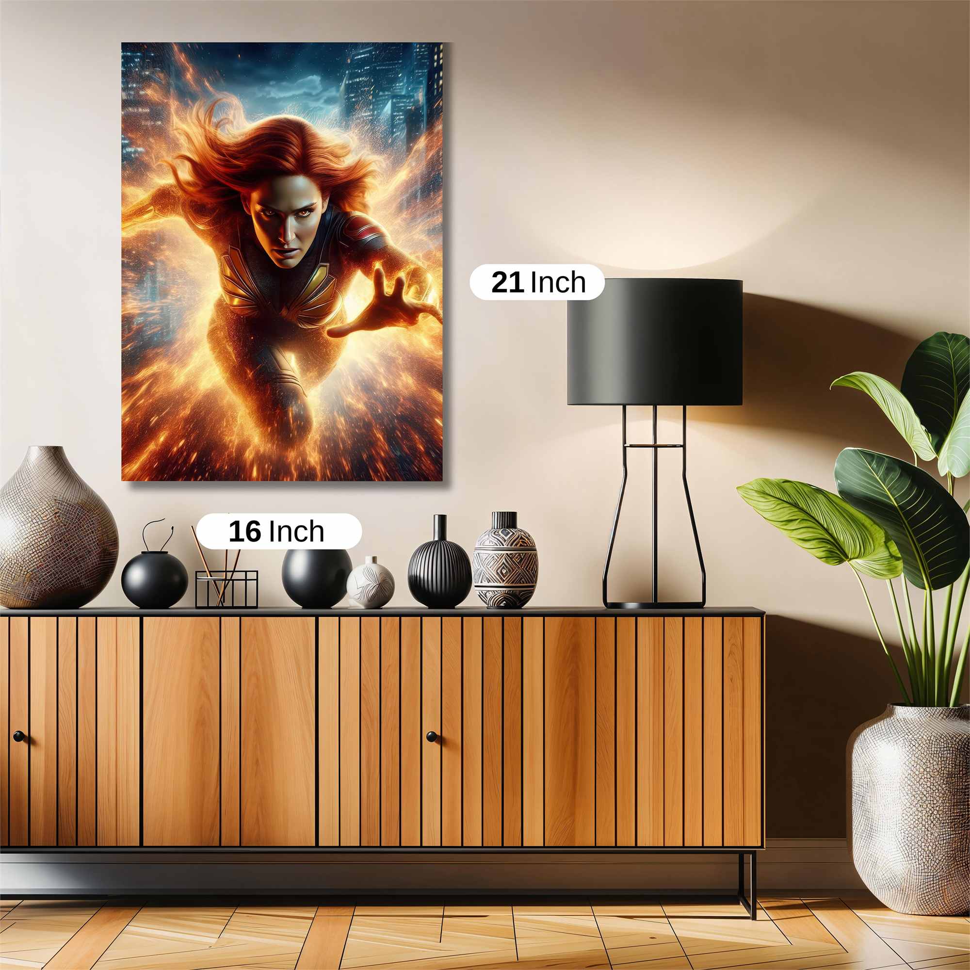 Phoenix Rising Safe Wall Magnetic / M