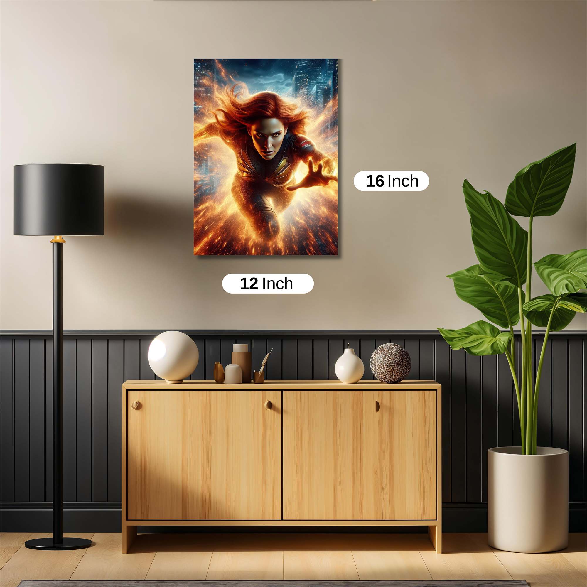 Phoenix Rising Safe Wall Magnetic / M