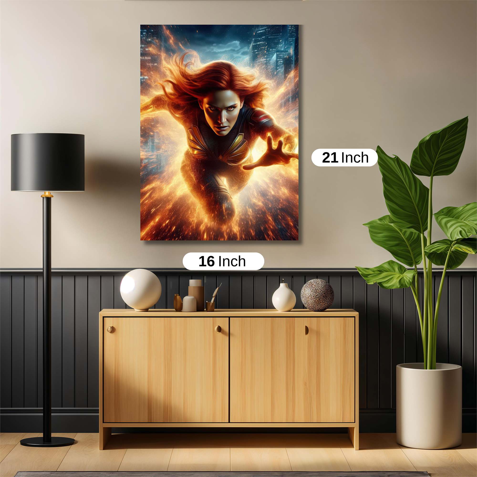 Phoenix Rising Safe Wall Magnetic / M