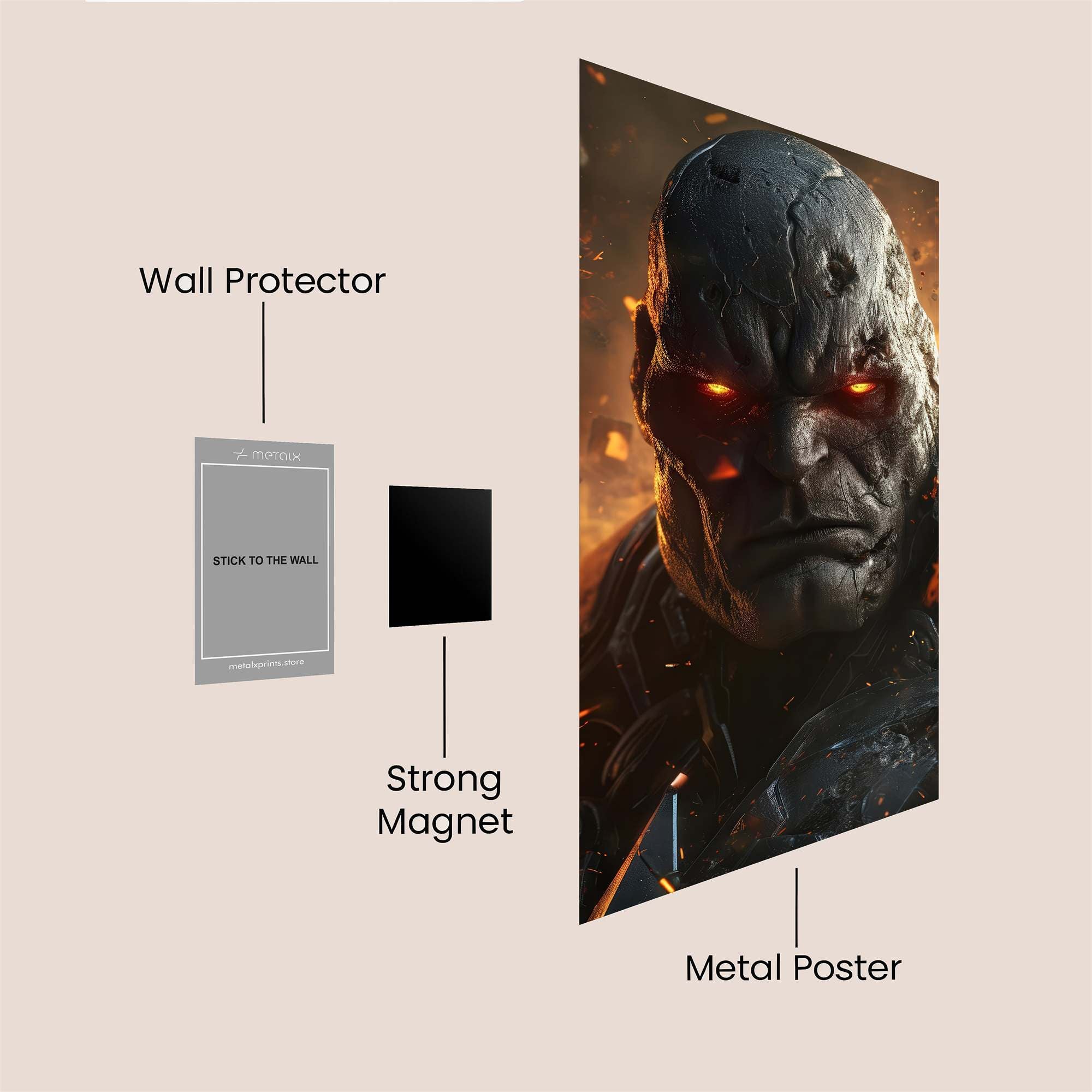 Darkseid Inferno Safe Wall Magnetic / M