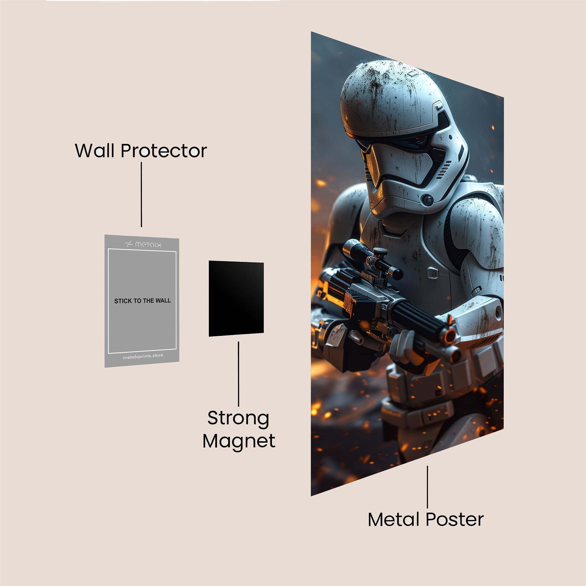 Trooper Inferno Safe Wall Magnetic / M