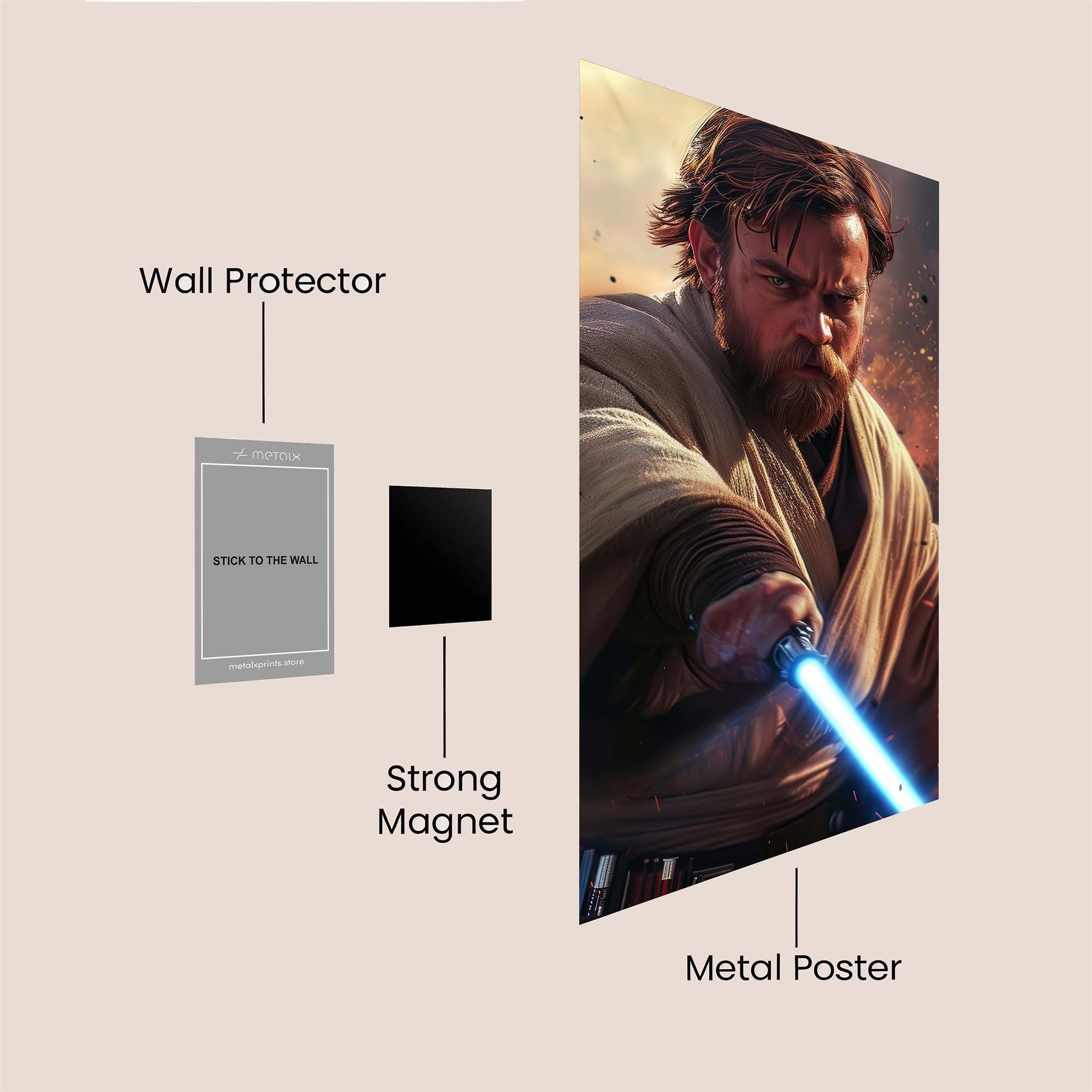 Kenobi Resolute Safe Wall Magnetic / M