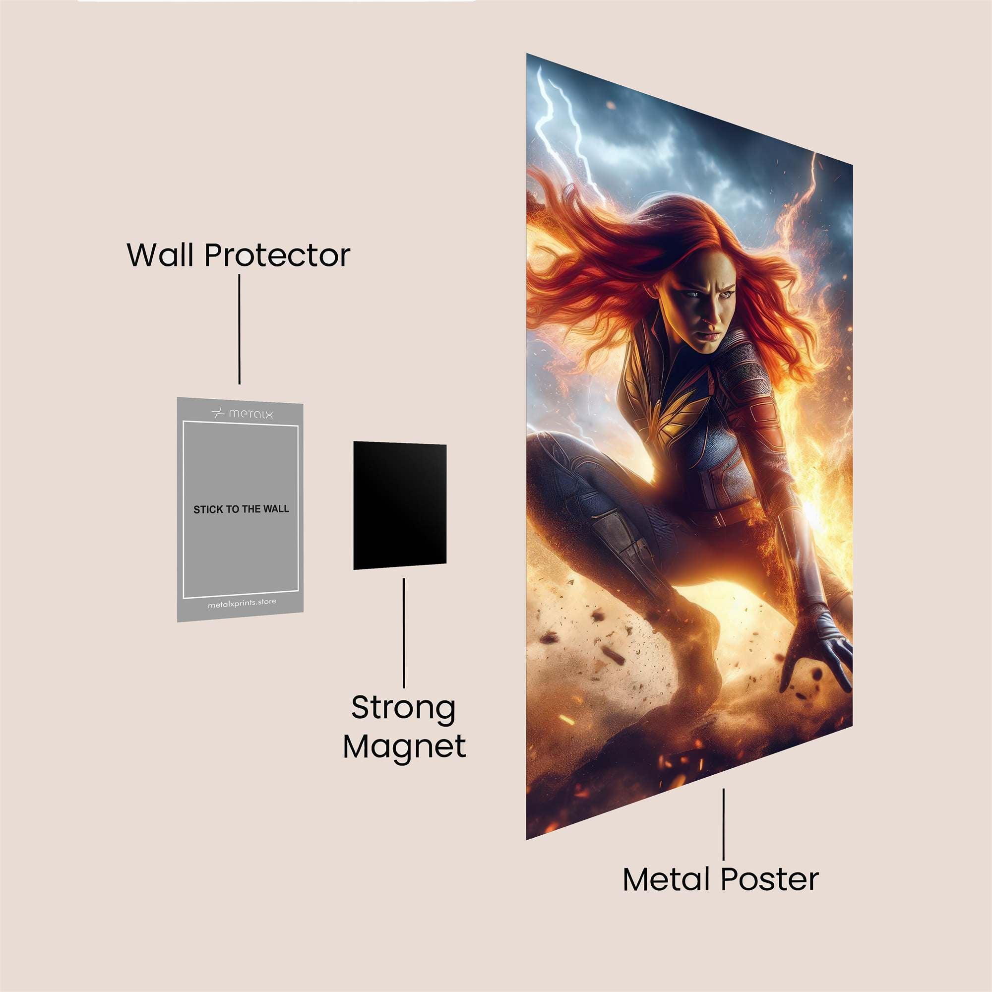 Phoenix Fury Safe Wall Magnetic / M