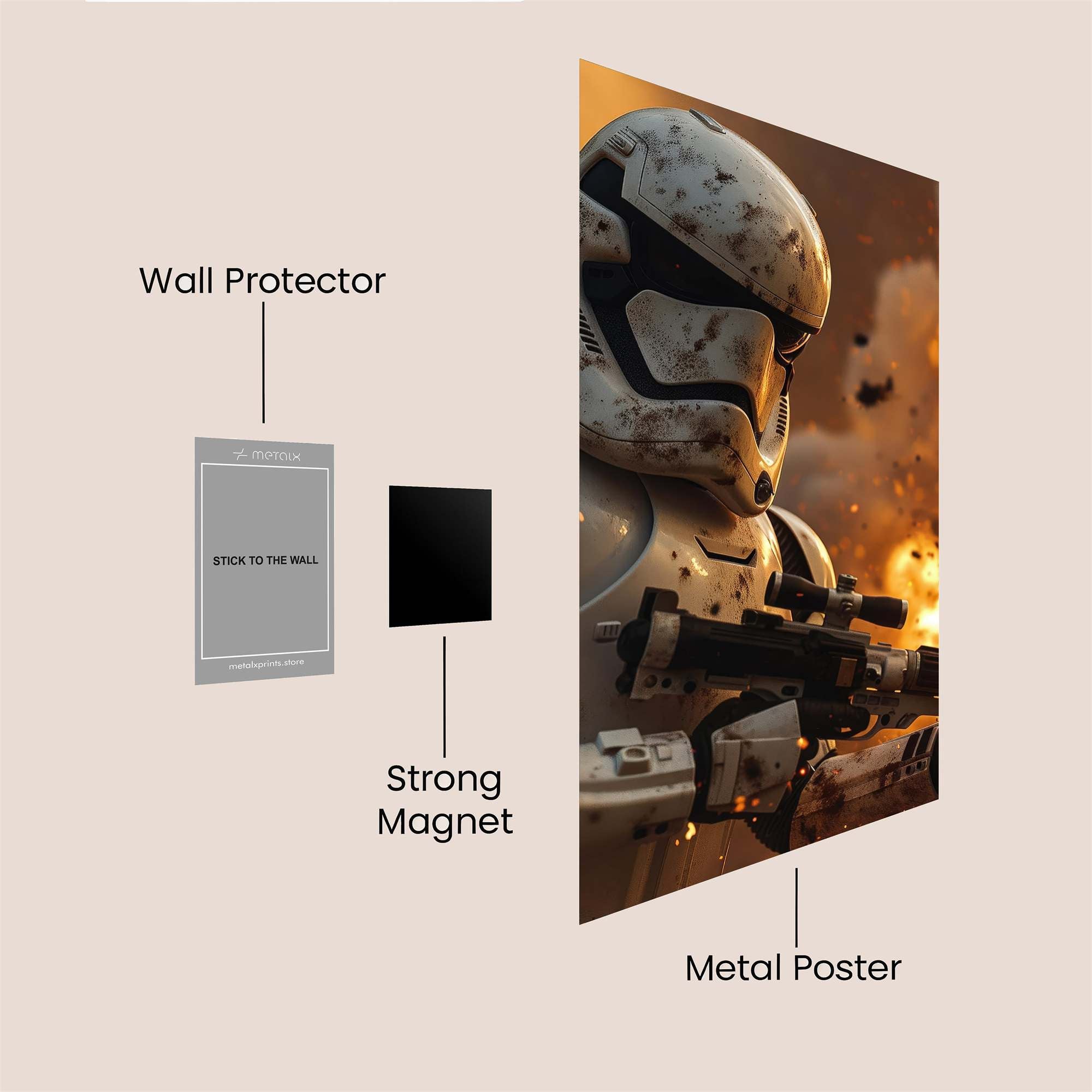 Trooper Blaze Safe Wall Magnetic / M