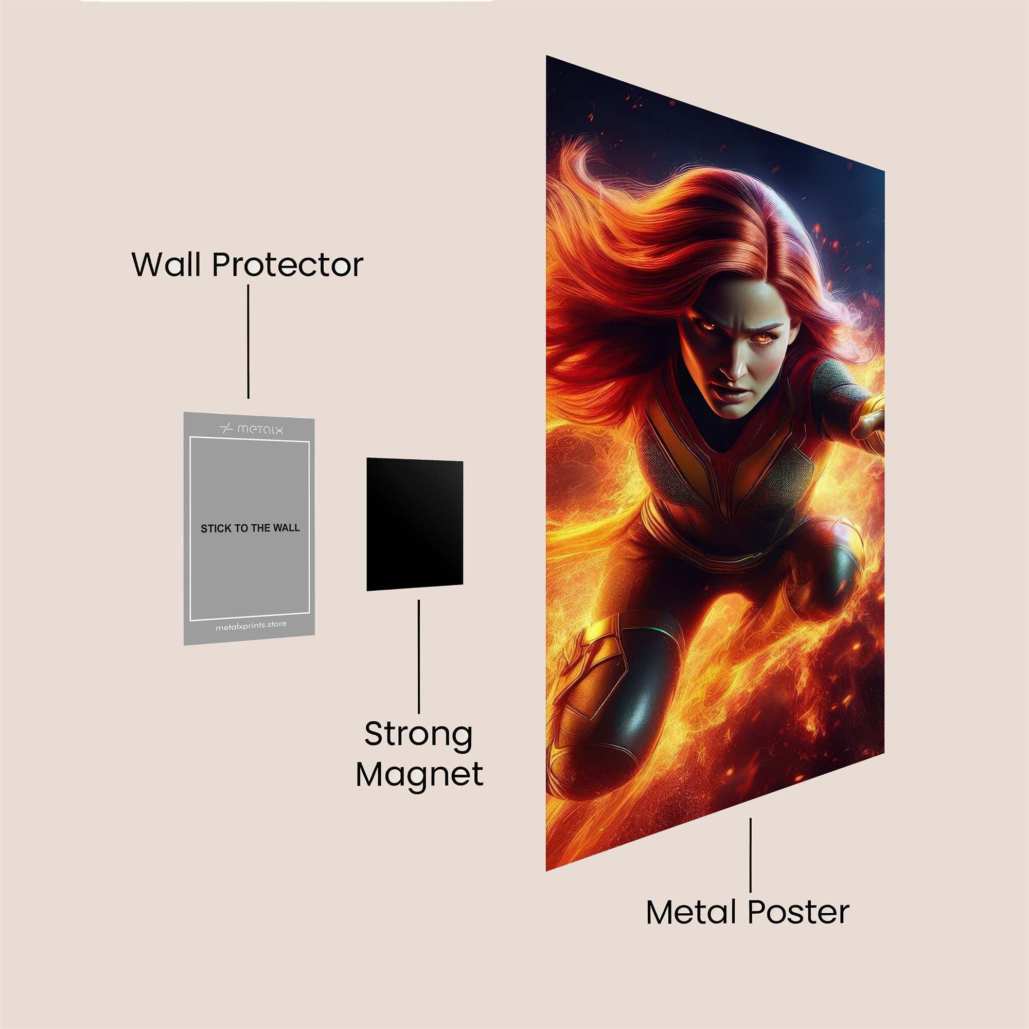 Phoenix Ascend Safe Wall Magnetic / M