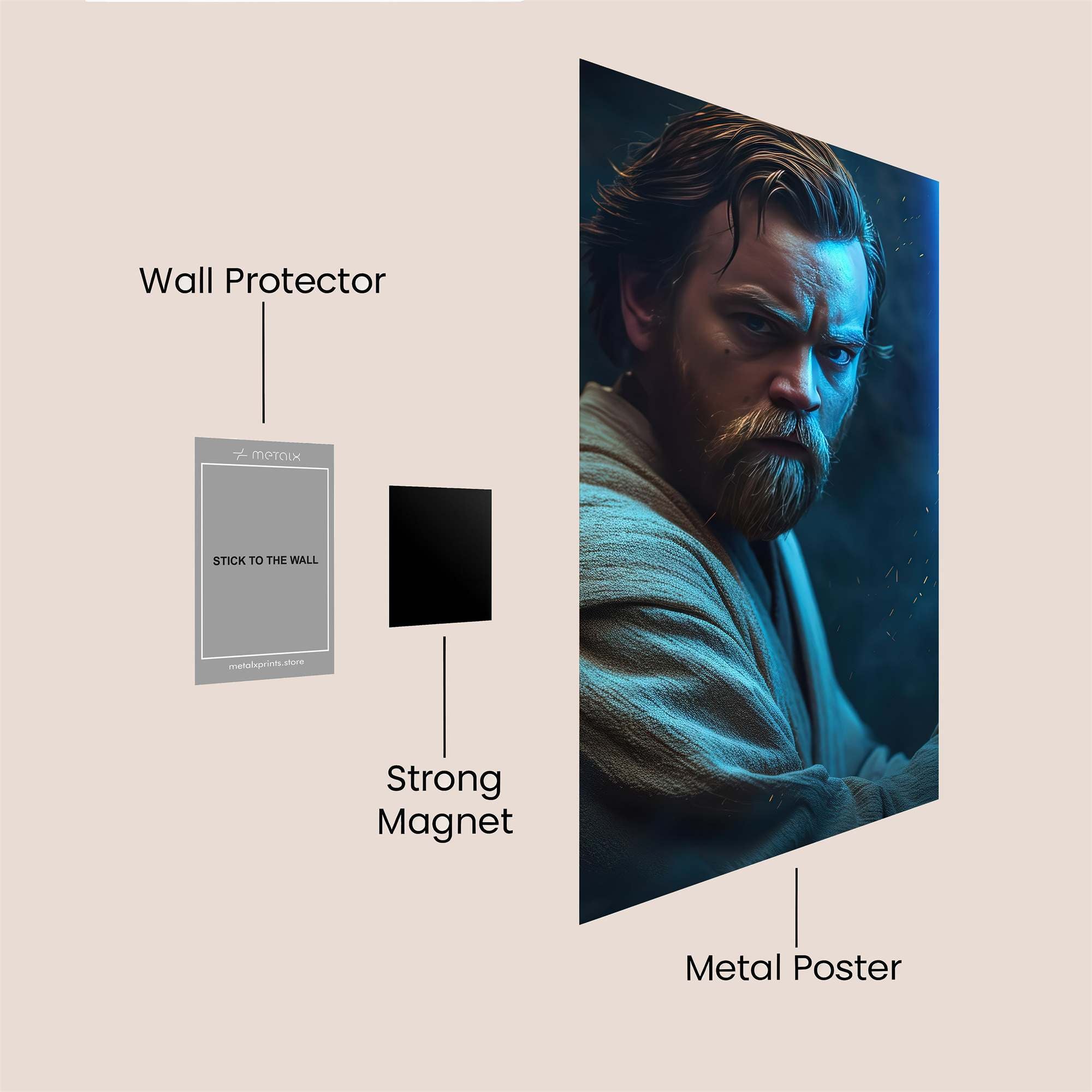 Kenobi Serene Safe Wall Magnetic / M