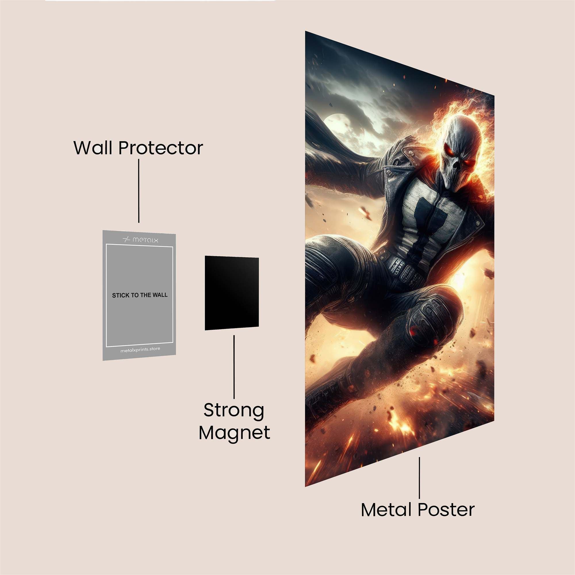 GhostRider Inferno Safe Wall Magnetic / M