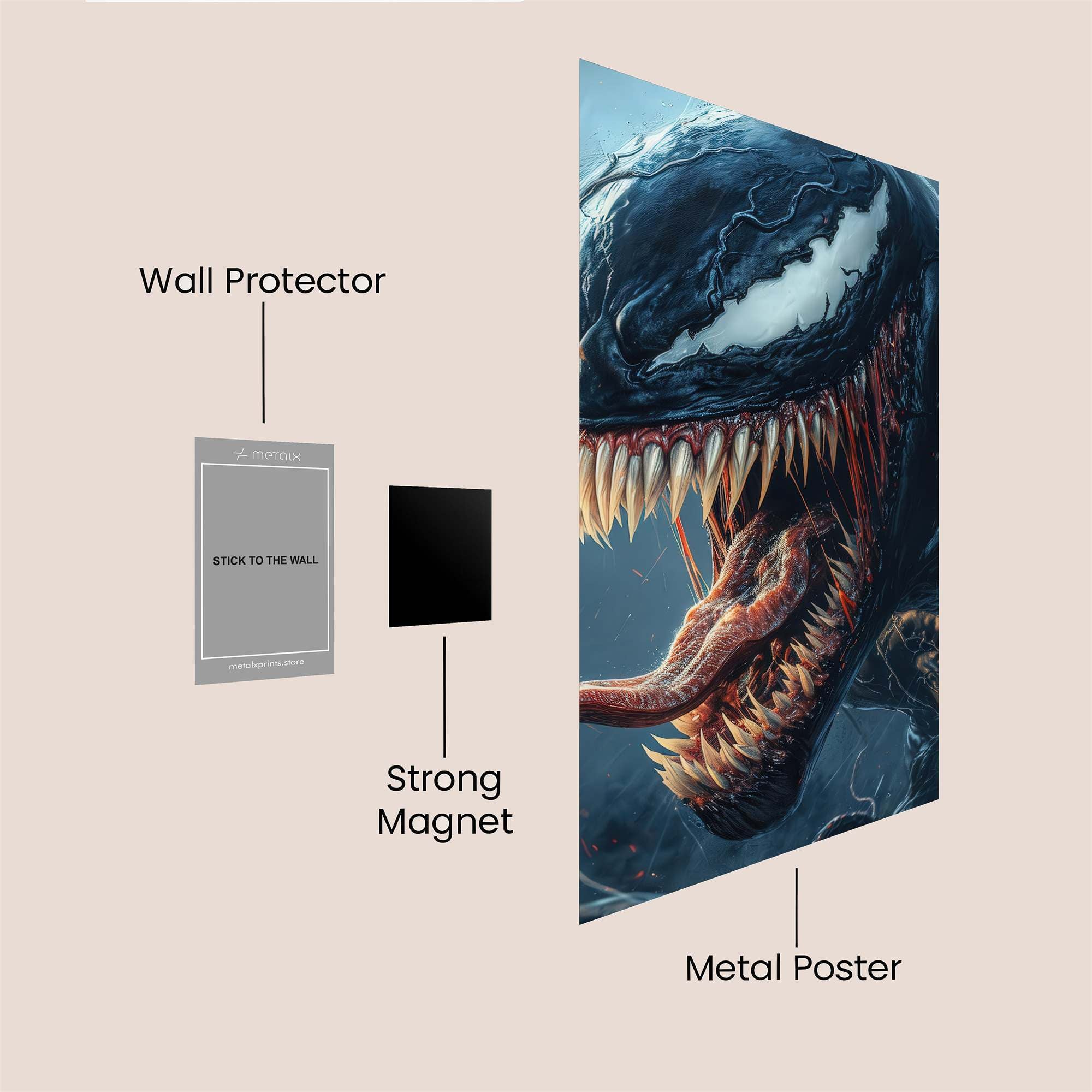 Venom Ferocious Safe Wall Magnetic / M