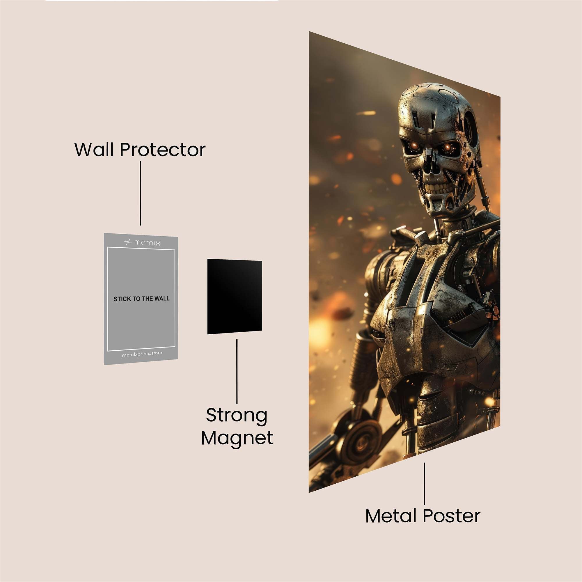 Terminator Menace Safe Wall Magnetic / M