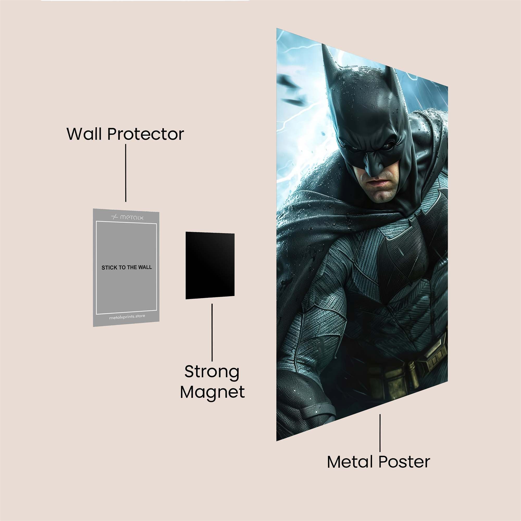 Batman Thunderous Safe Wall Magnetic / M