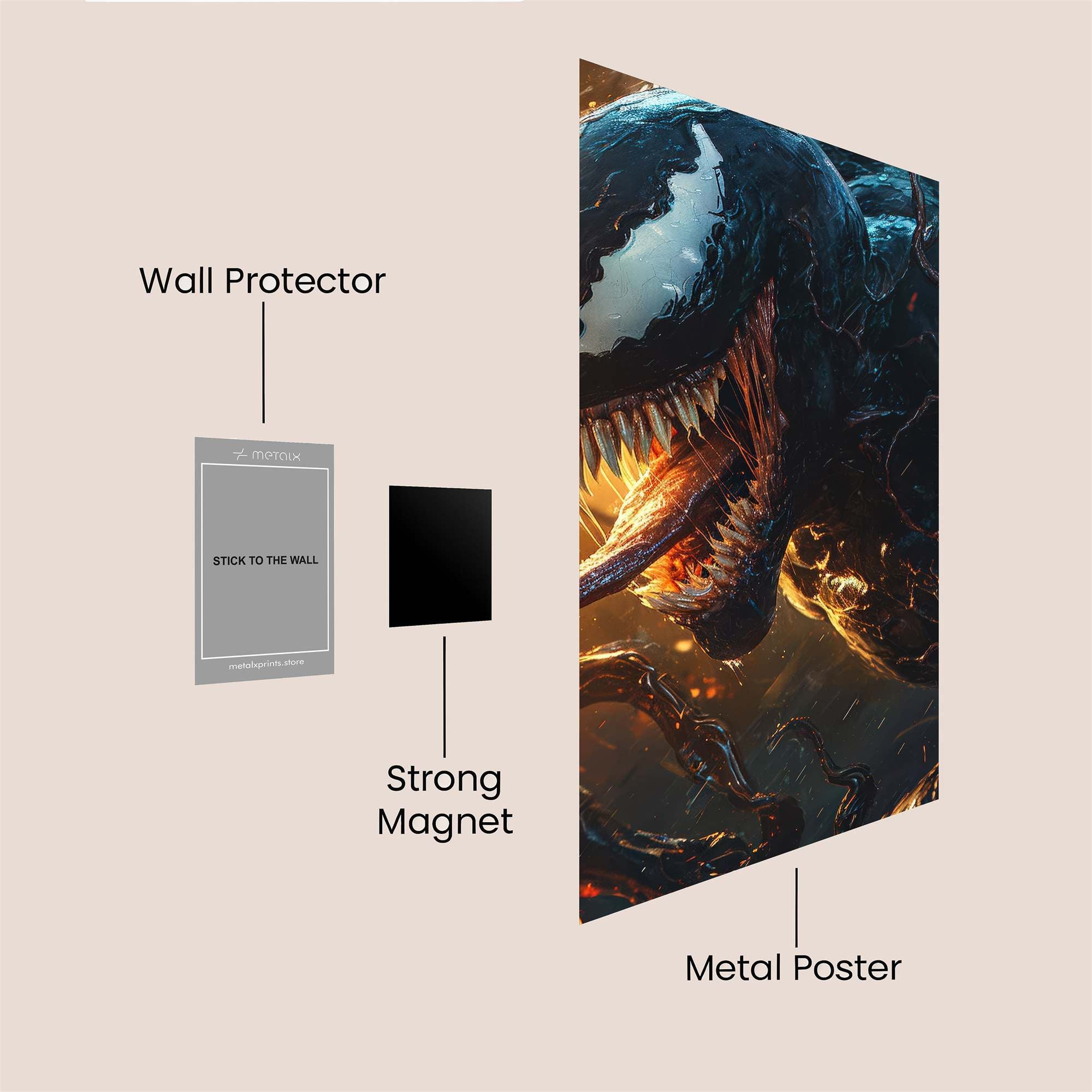 Venom Unleashed Safe Wall Magnetic / M