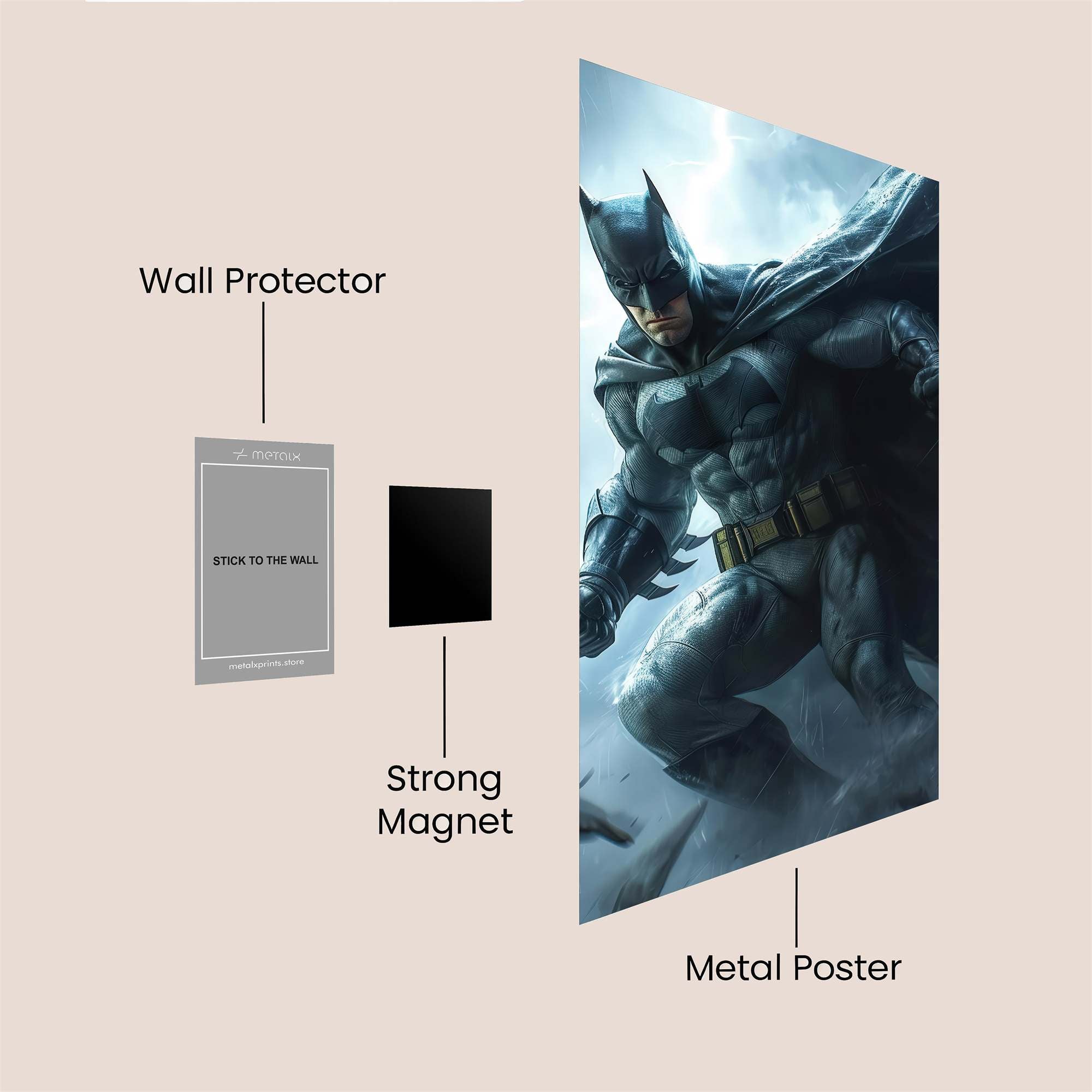 Batman Thunderous Safe Wall Magnetic / M