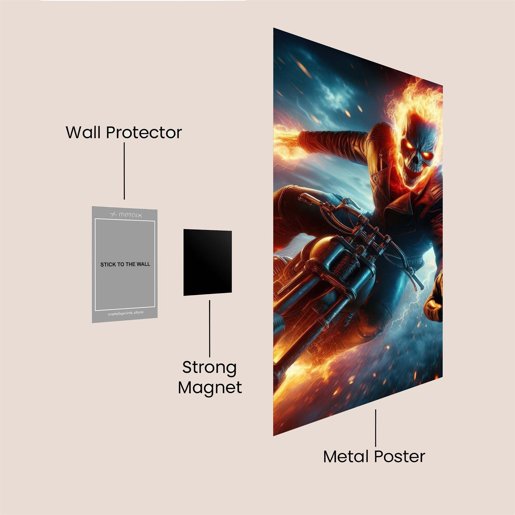 GhostRider Inferno Safe Wall Magnetic / M