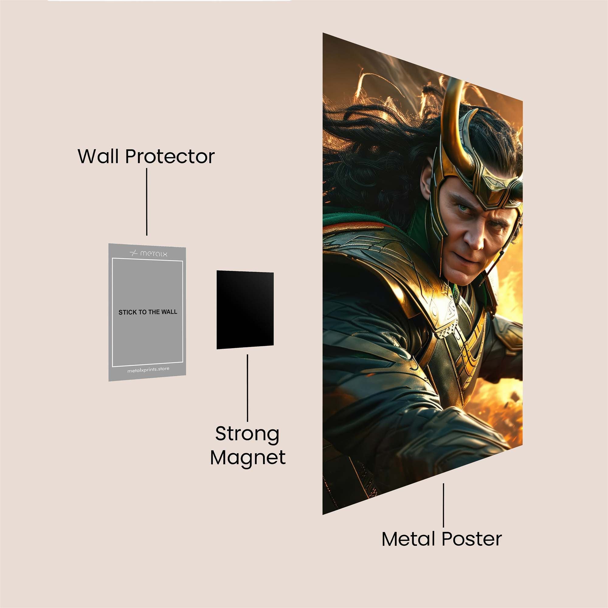 Loki Unleashed Safe Wall Magnetic / M