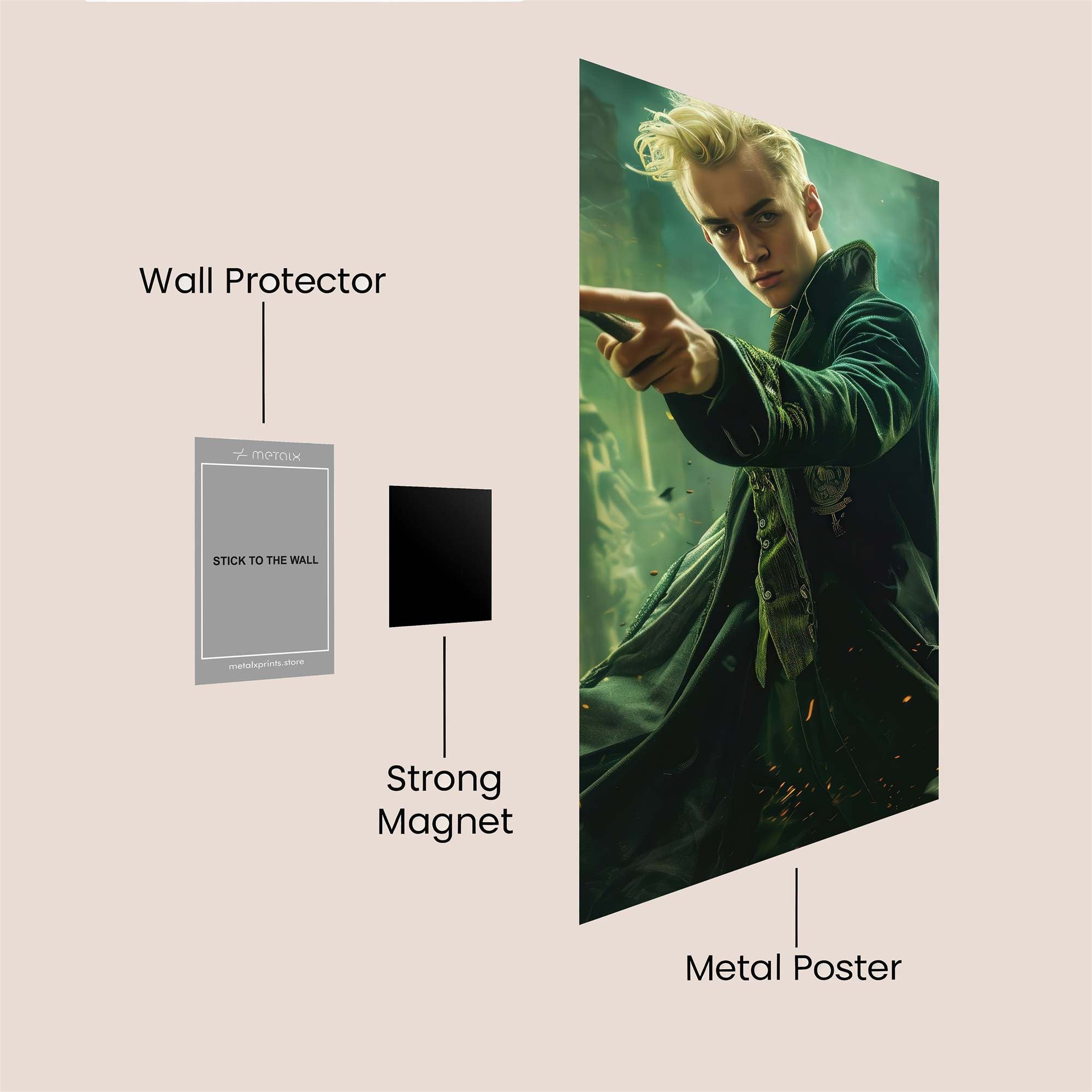 Malfoy Menacing Safe Wall Magnetic / M