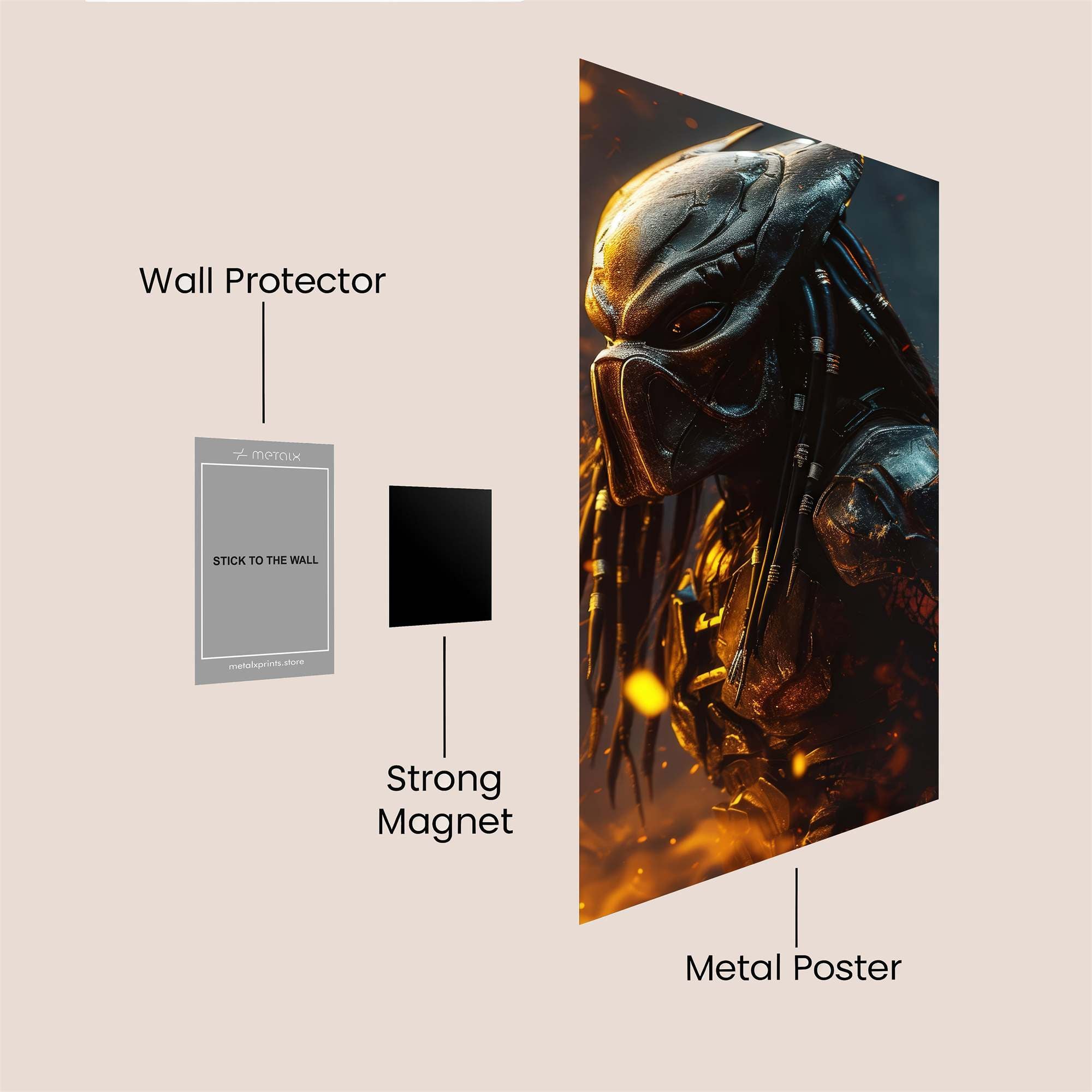 Predator Inferno Safe Wall Magnetic / M