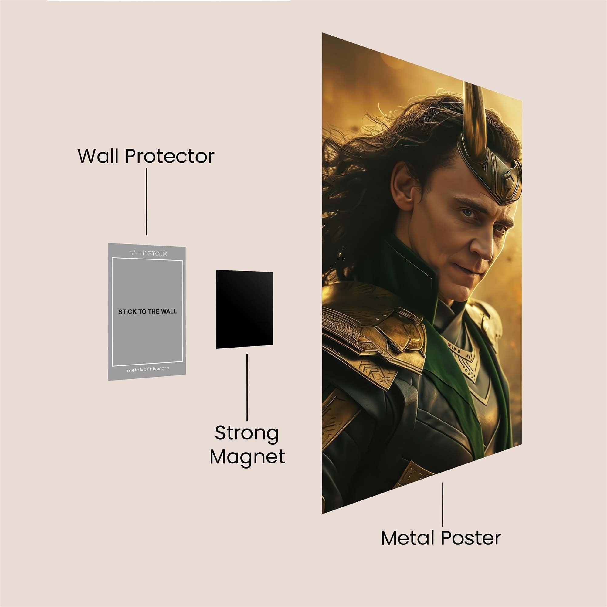Loki Brooding Safe Wall Magnetic / M