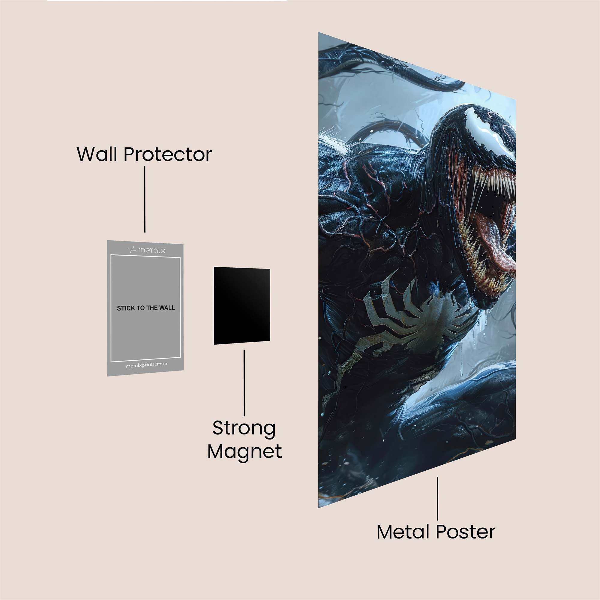 Venom Unleashed Safe Wall Magnetic / M