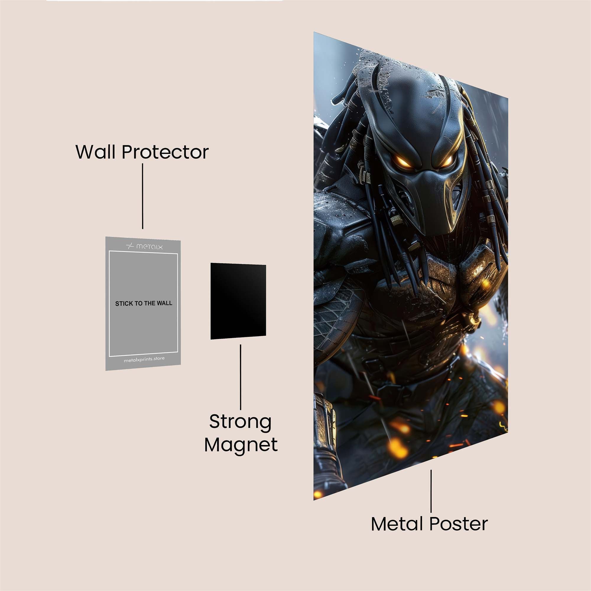 Predator Unleashed Safe Wall Magnetic / M