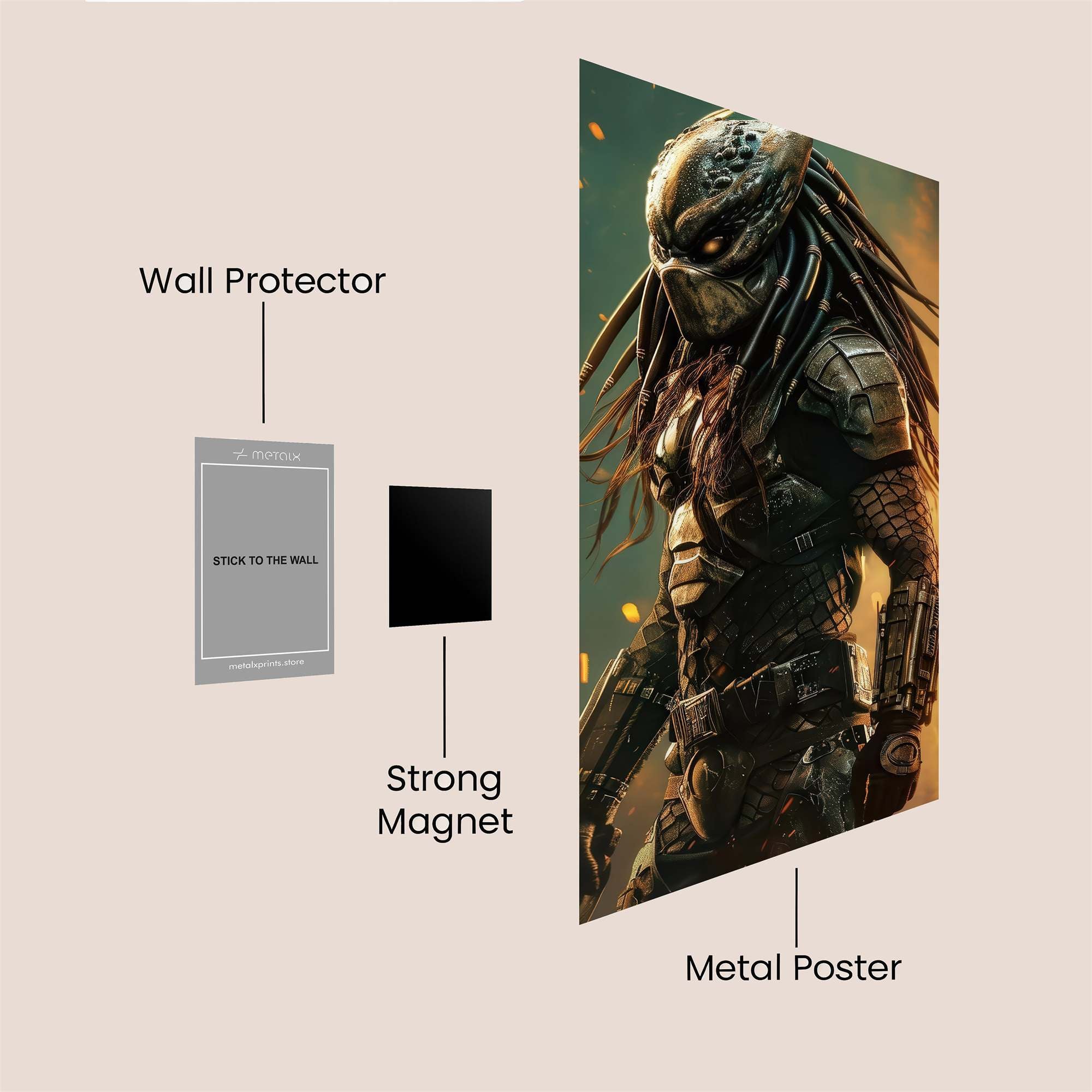 Predator Ferocity Safe Wall Magnetic / M