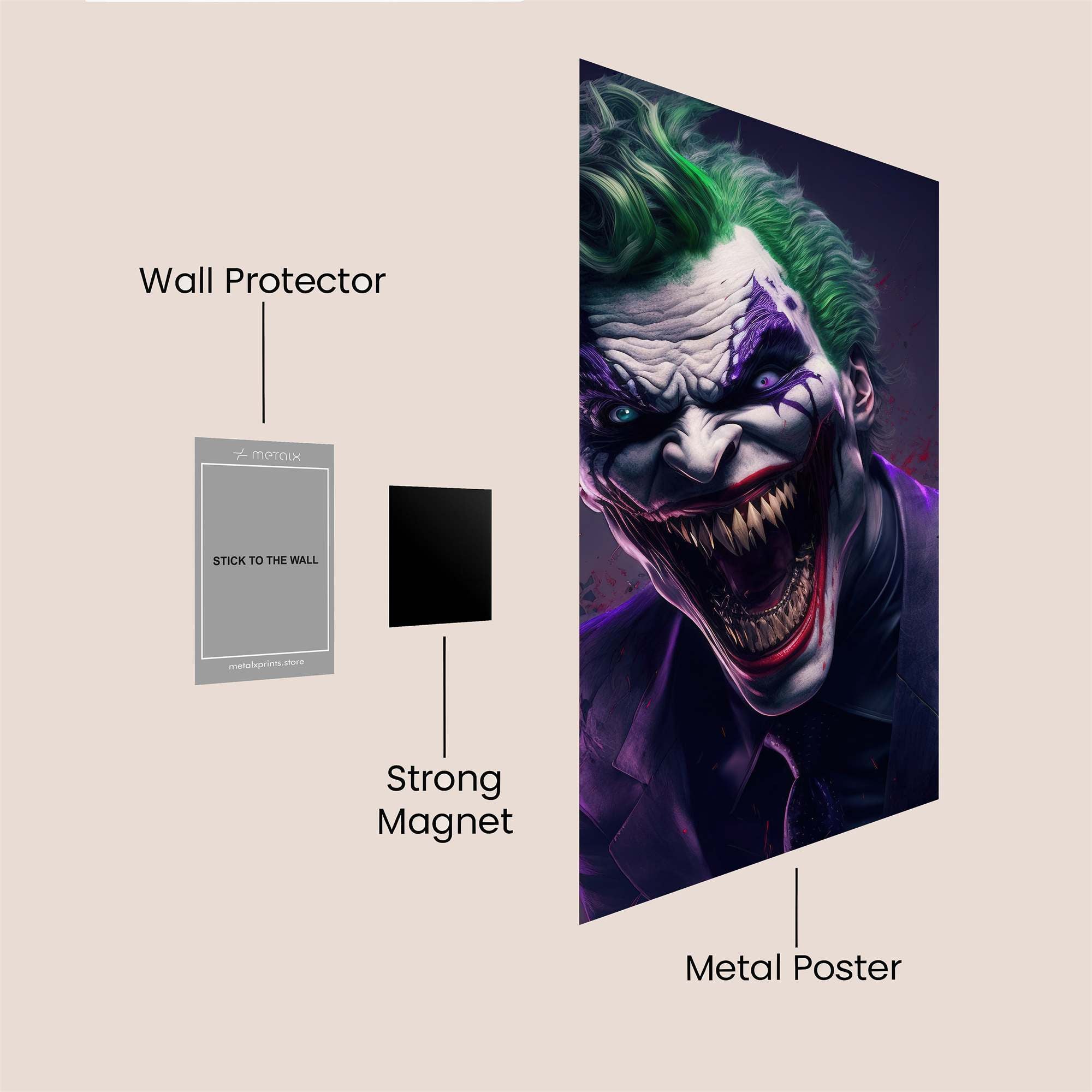 Joker Maniac Safe Wall Magnetic / M