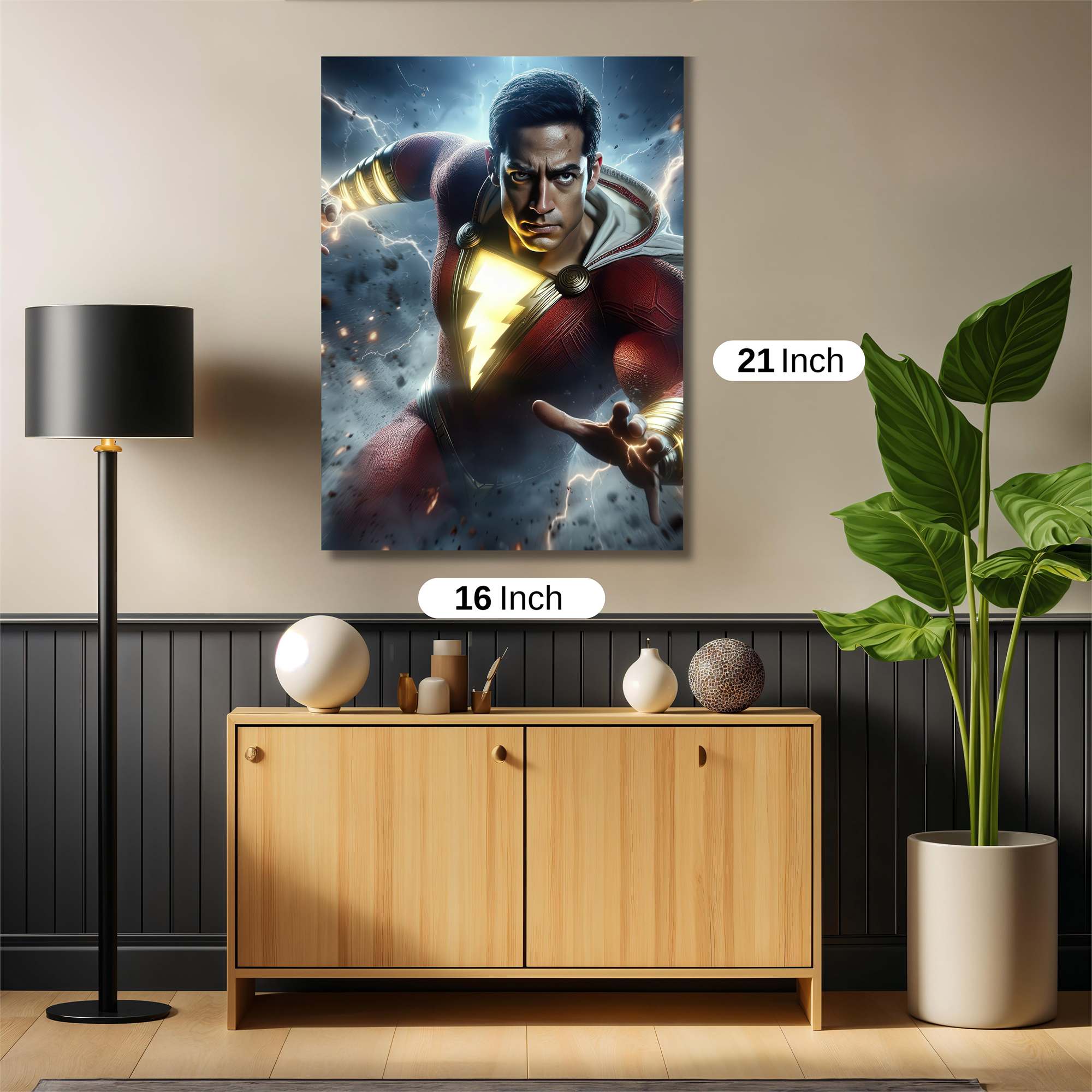 Shazam Thunderous Safe Wall Magnetic / M
